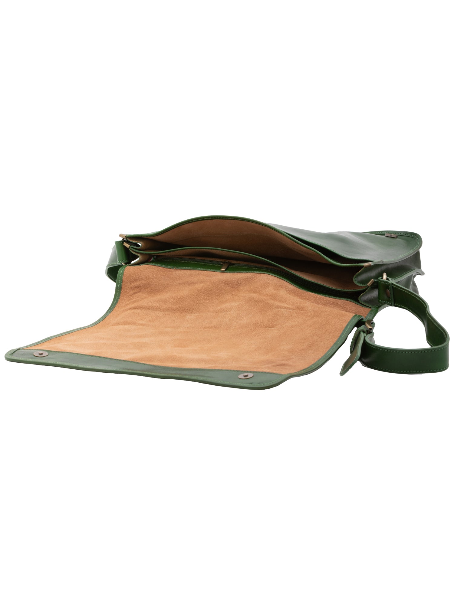 Crossbody bag I Fratelli Men Genuine leather -Marrone Verde