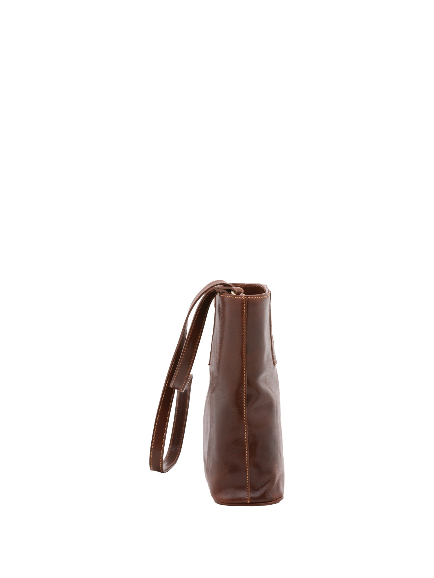 Crossbody bag I Fratelli Women Genuine leather -Blu Marrone