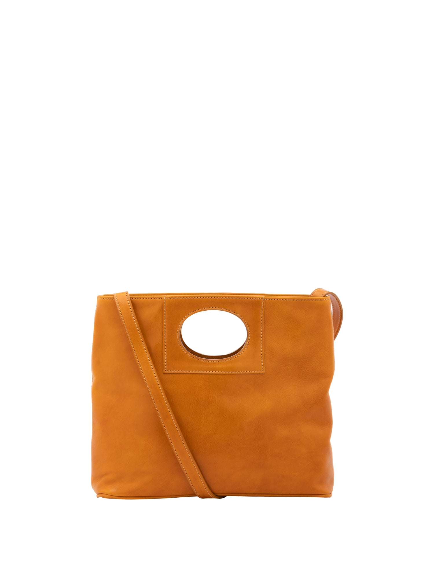 Crossbody bag I Fratelli Women Genuine leather -Blu Senape