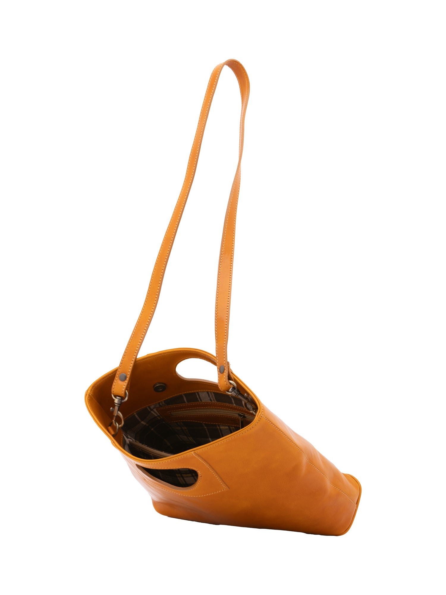 Crossbody bag I Fratelli Women Genuine leather -Blu Senape