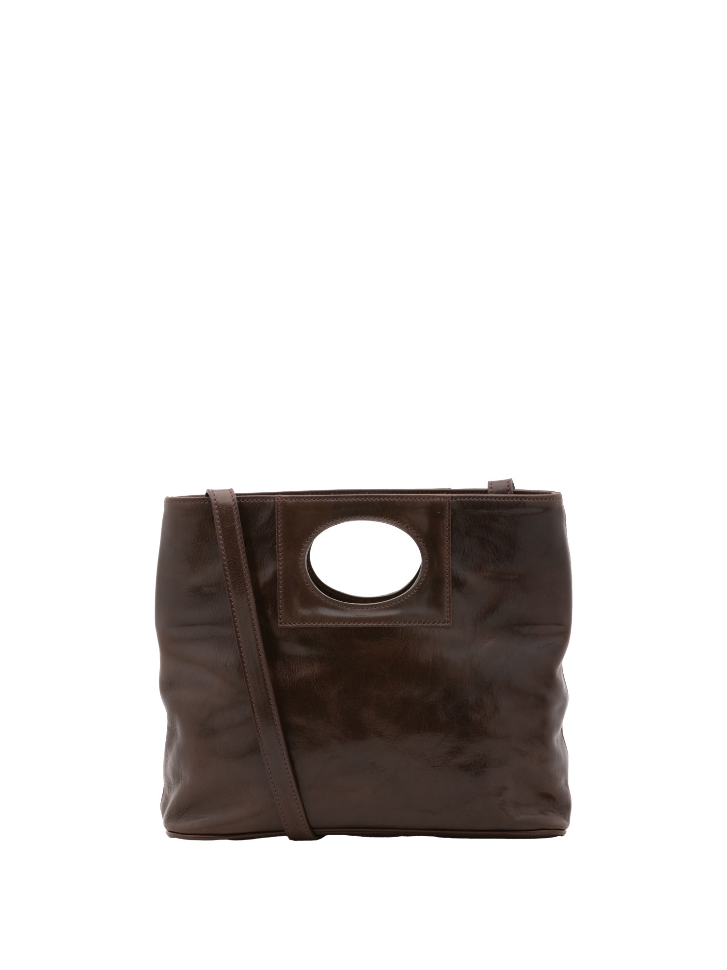 Crossbody bag I Fratelli Women Genuine leather -Blu Testa di moro