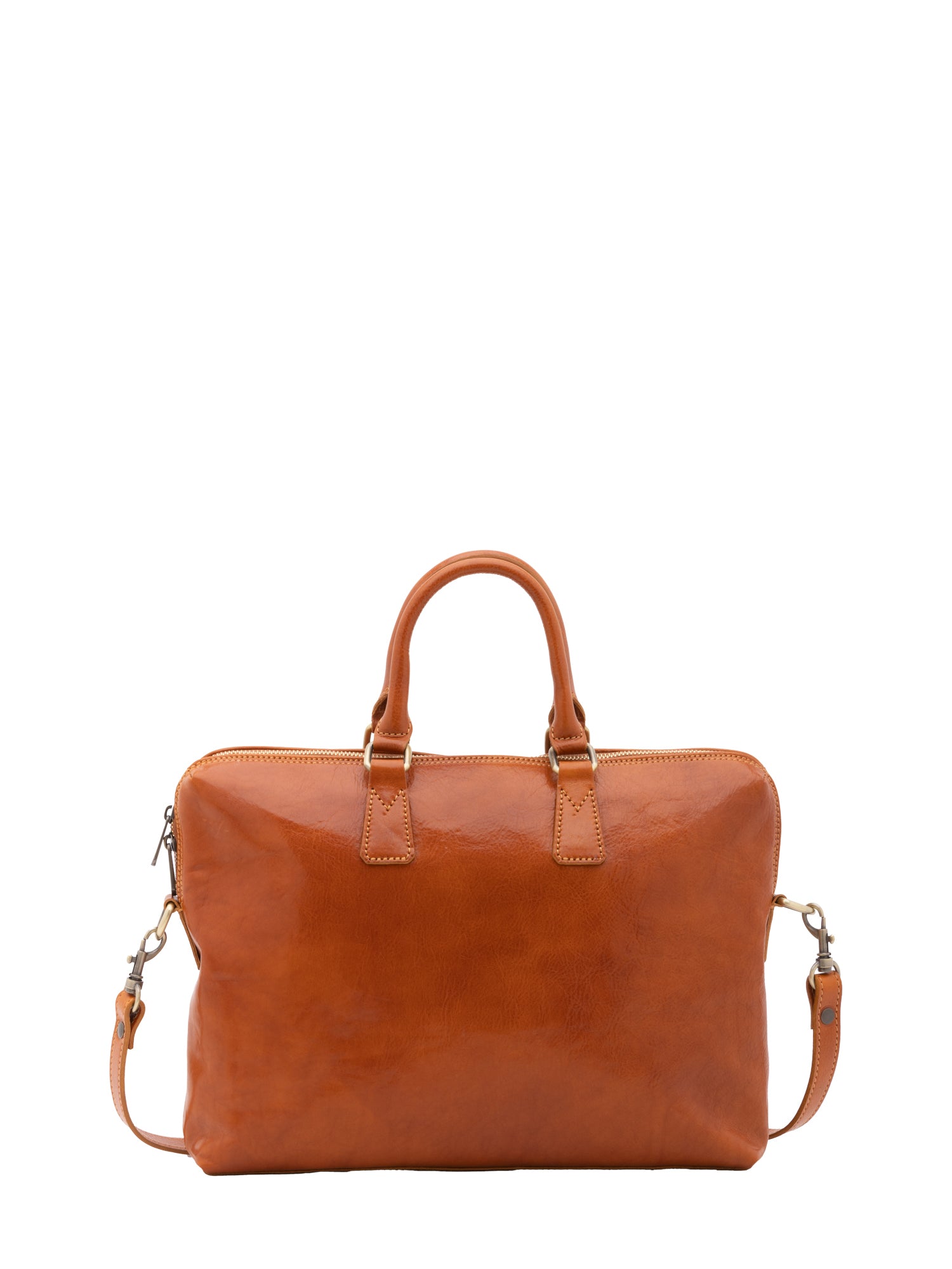 Briefcase I Fratelli Men Genuine leather -Blu Cognac