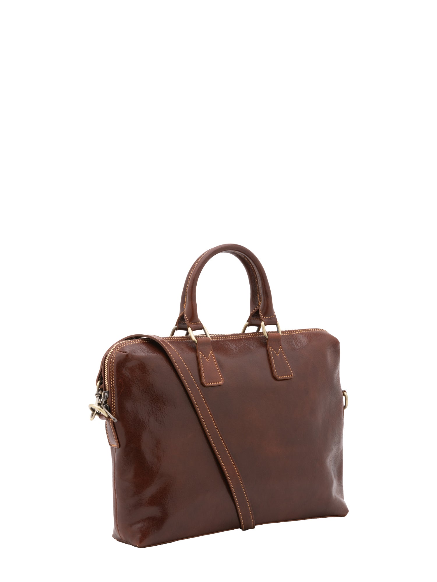 Briefcase I Fratelli Men Genuine leather -Blu Marrone