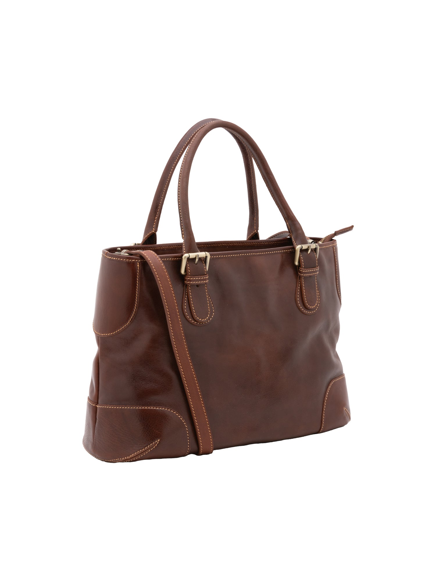 Crossbody bag I Fratelli Women Genuine leather -Tmoro Marrone