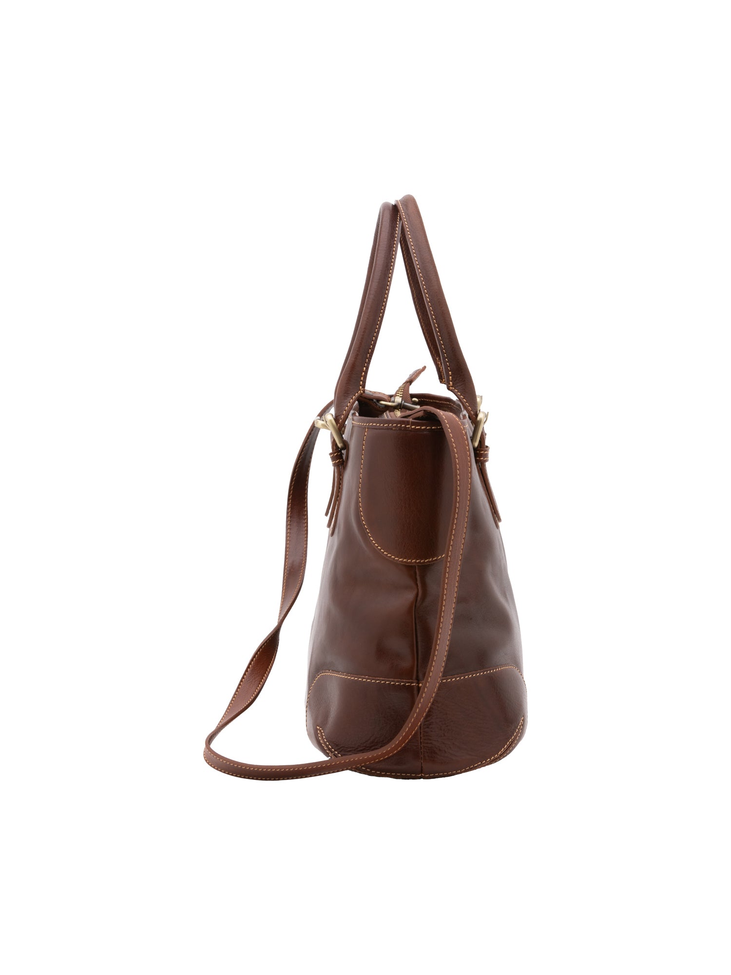 Crossbody bag I Fratelli Women Genuine leather -Tmoro Marrone