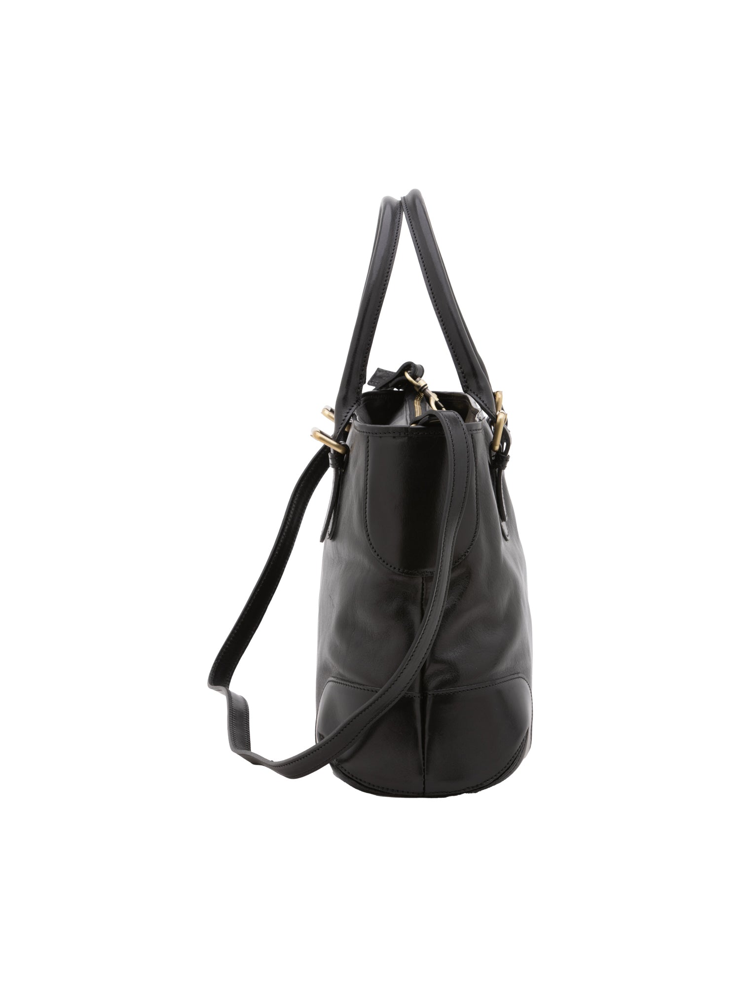 Crossbody bag I Fratelli Women Genuine leather -Tmoro Nero