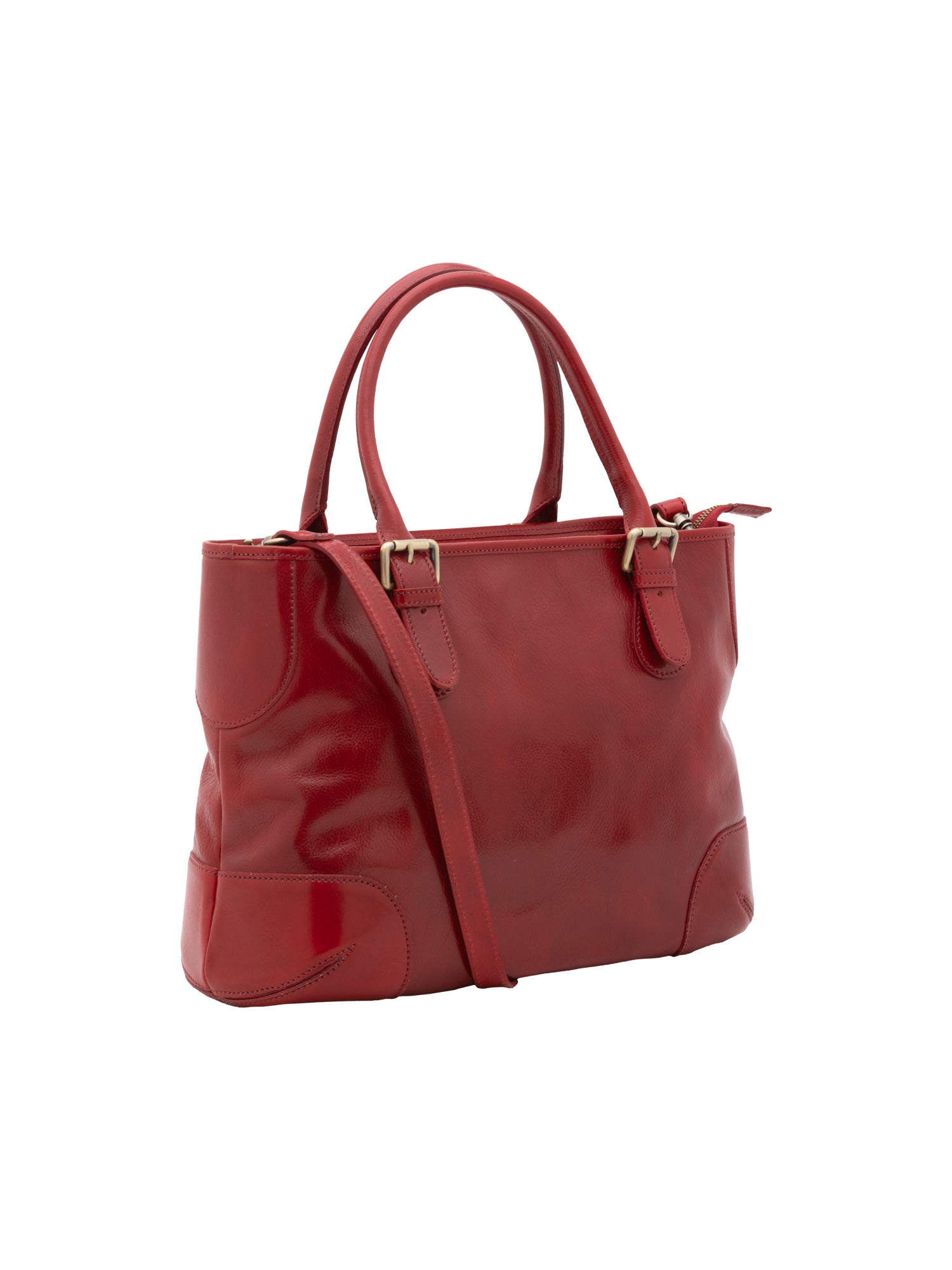 Crossbody bag I Fratelli Women Genuine leather -Tmoro Rosso