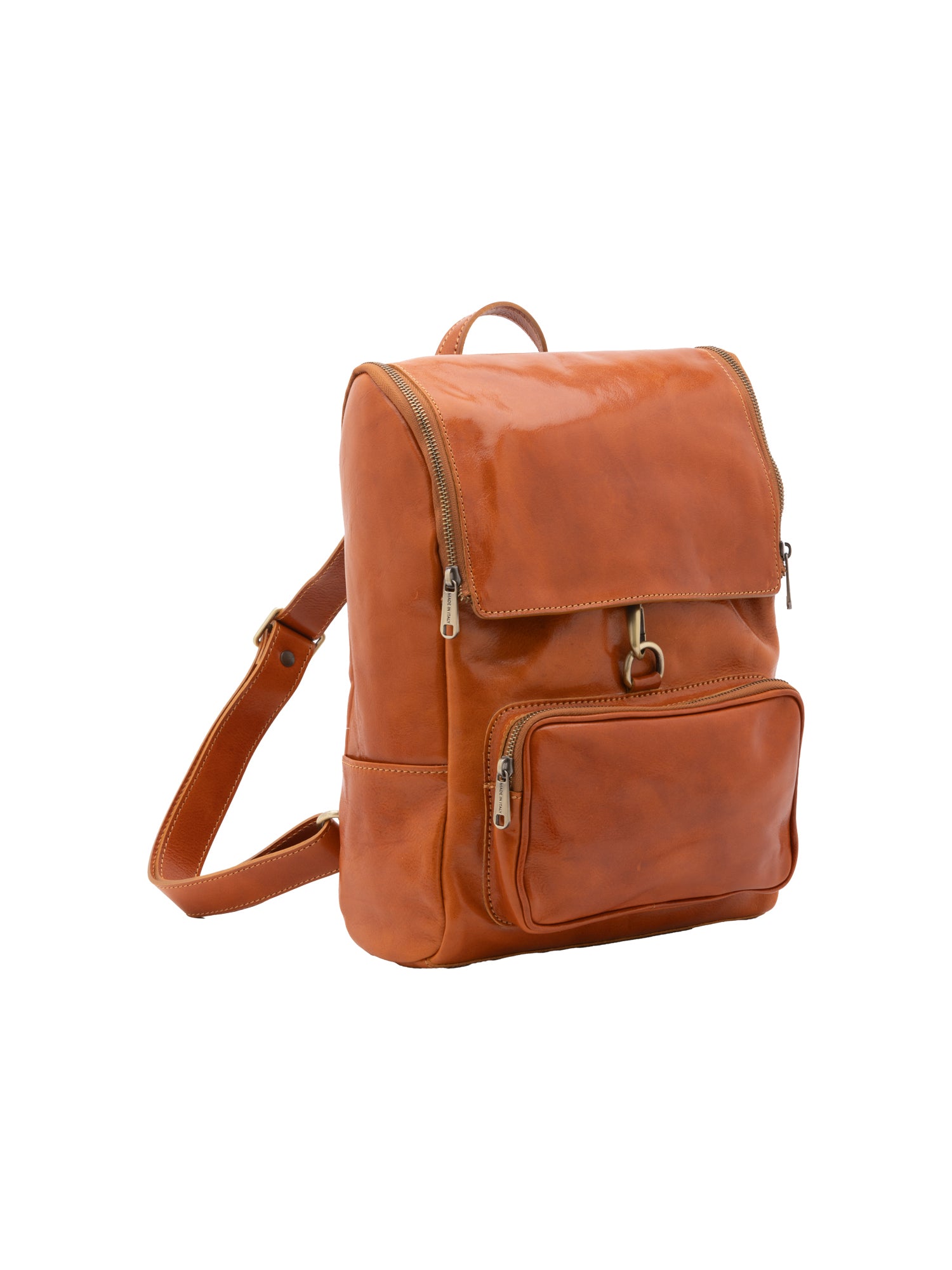 Shoulder Bag I Fratelli Women Genuine leather -Nero Cognac