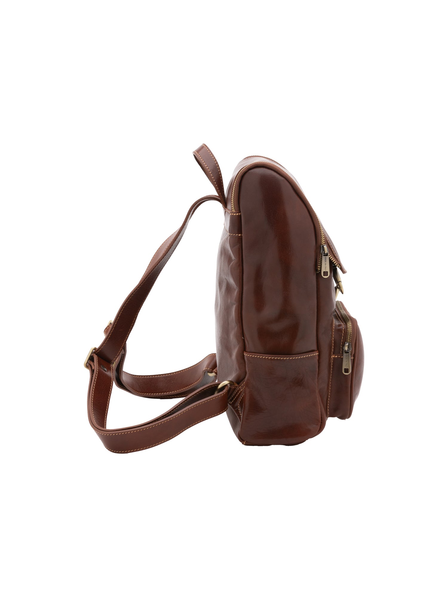Shoulder Bag I Fratelli Women Genuine leather -Nero Marrone