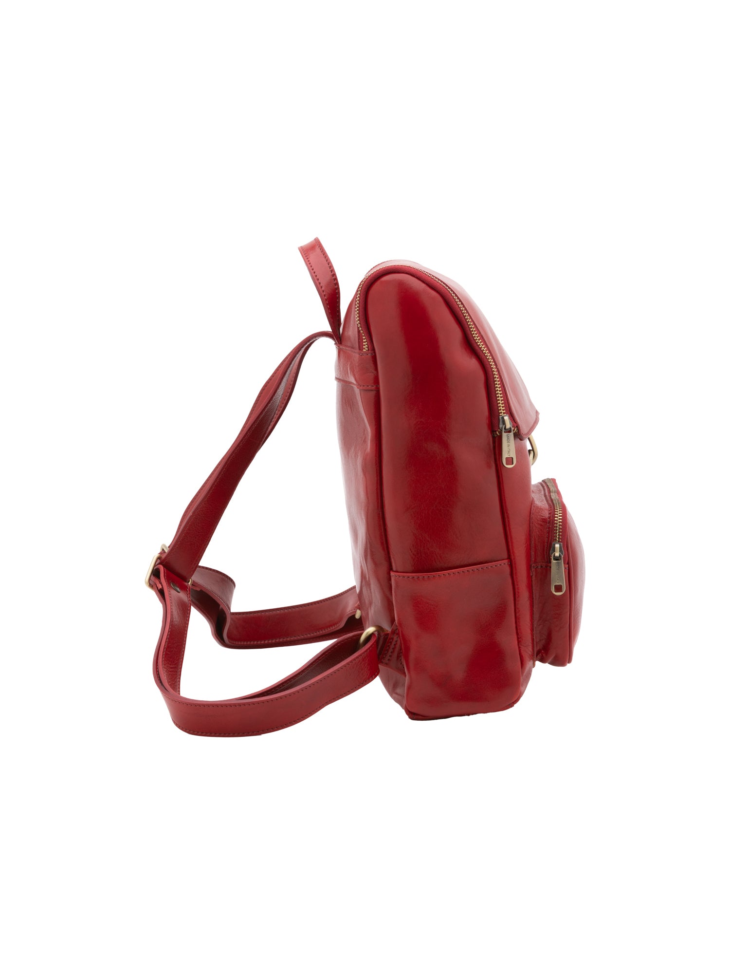 Shoulder Bag I Fratelli Women Genuine leather -Nero Rosso