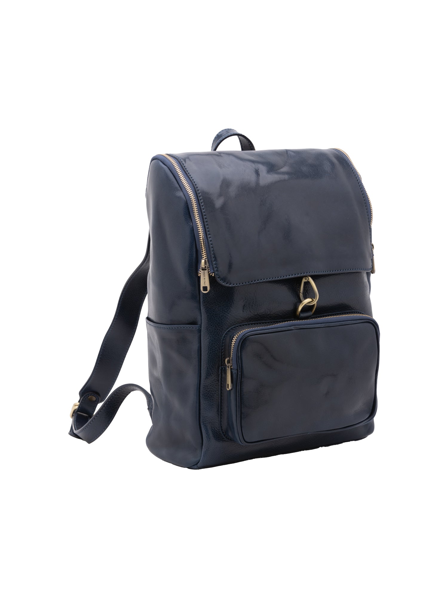Shoulder Bag I Fratelli Women Genuine leather -Nero Blu