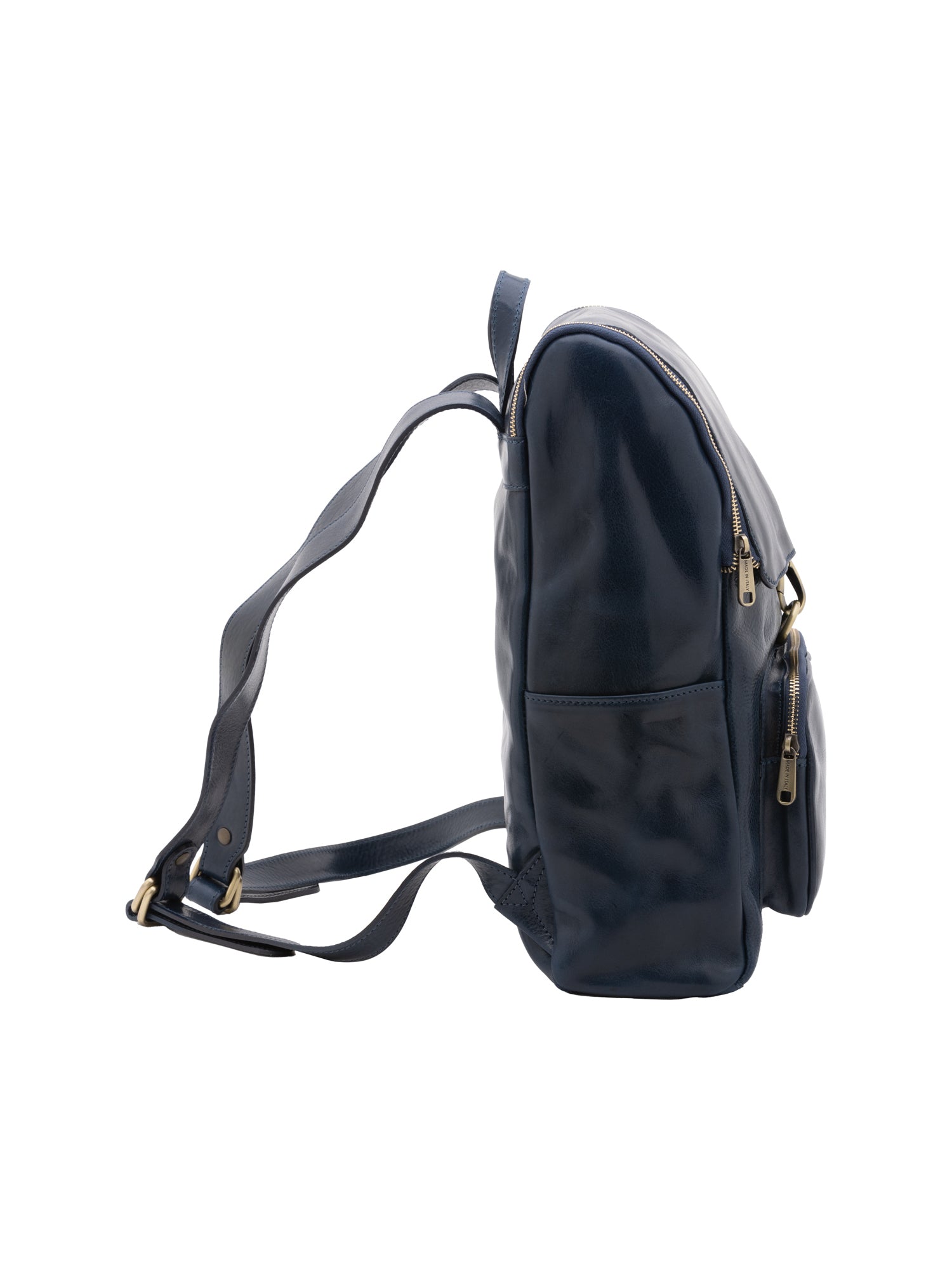 Shoulder Bag I Fratelli Women Genuine leather -Nero Blu