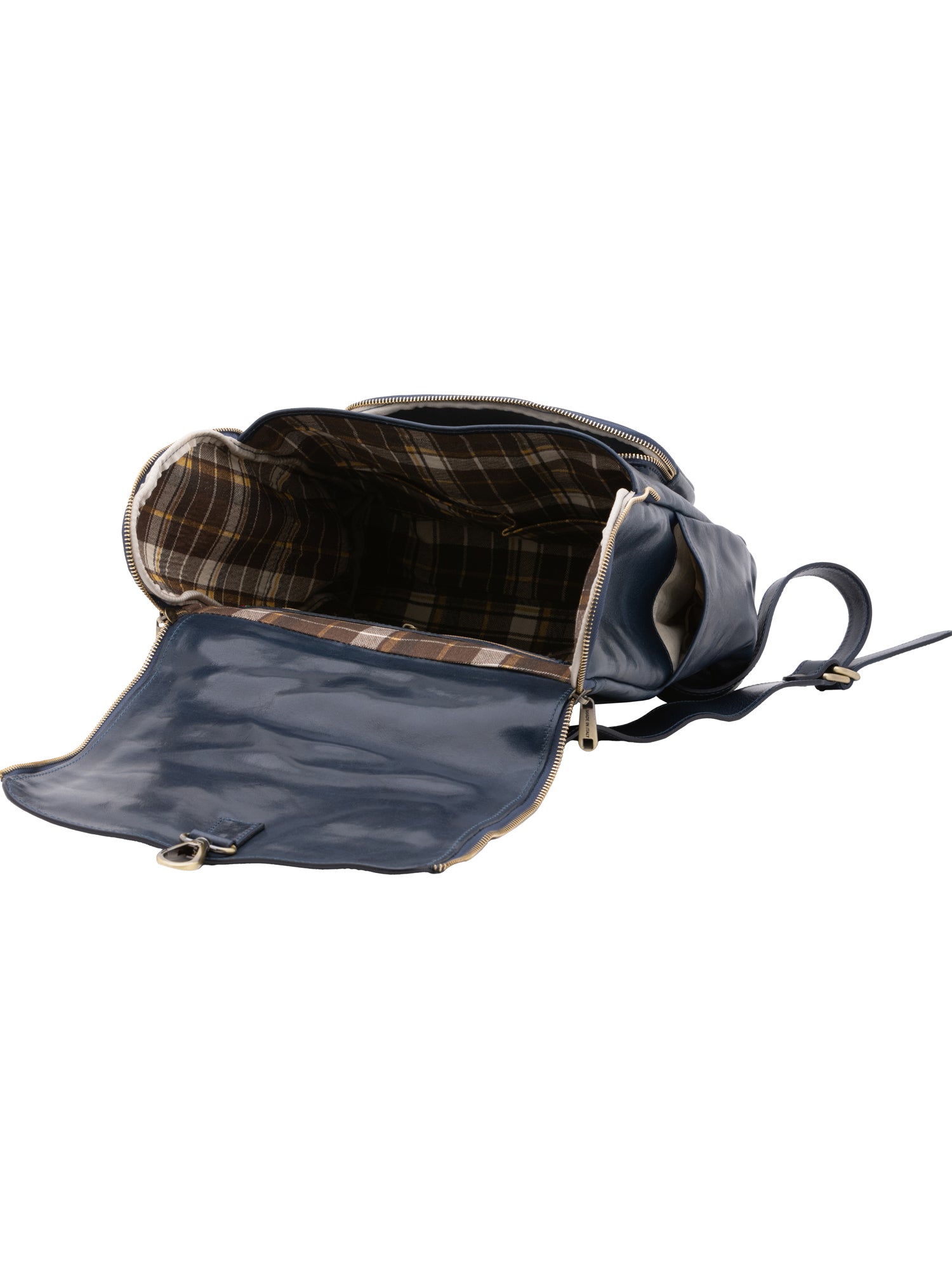 Shoulder Bag I Fratelli Women Genuine leather -Nero Blu