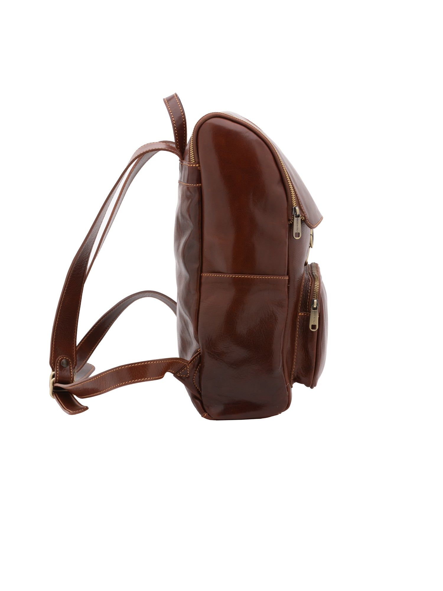 Shoulder Bag I Fratelli Women Genuine leather -Nero Marrone
