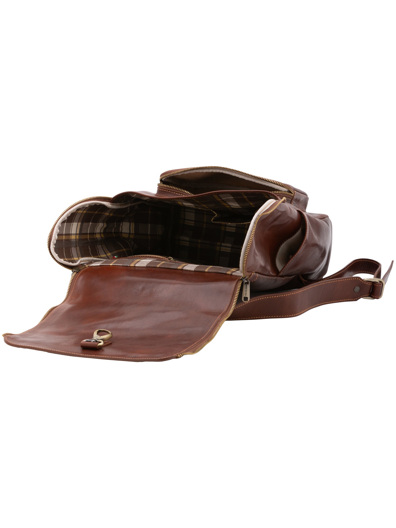 Shoulder Bag I Fratelli Women Genuine leather -Nero Marrone