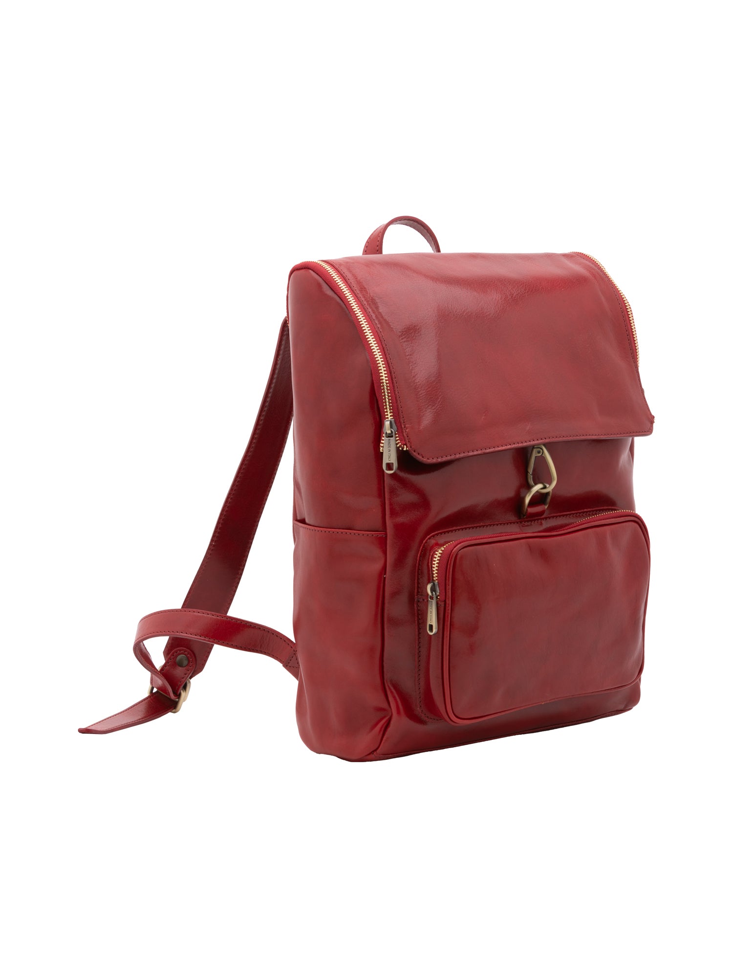 Shoulder Bag I Fratelli Women Genuine leather -Nero Rosso