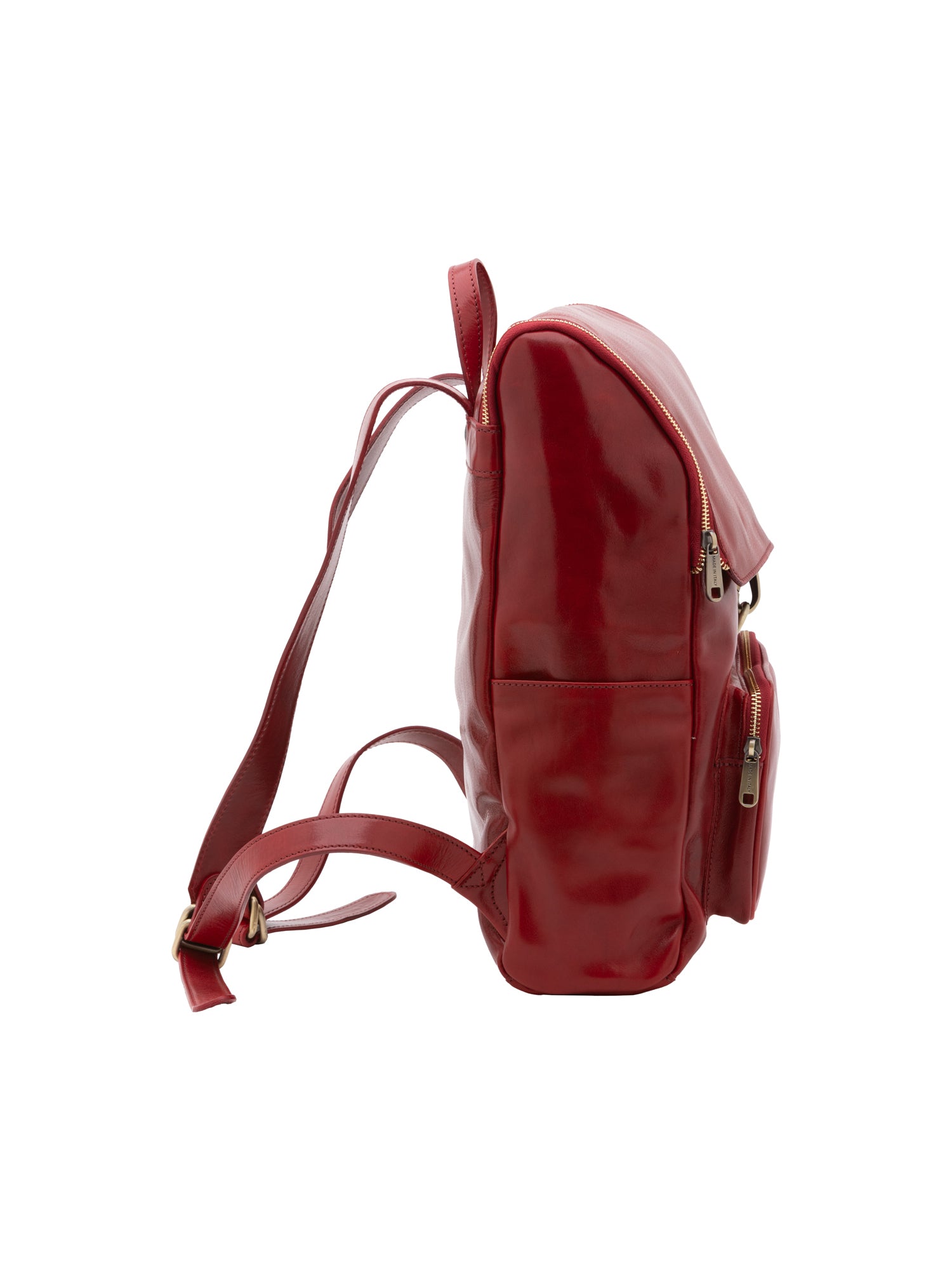 Shoulder Bag I Fratelli Women Genuine leather -Nero Rosso