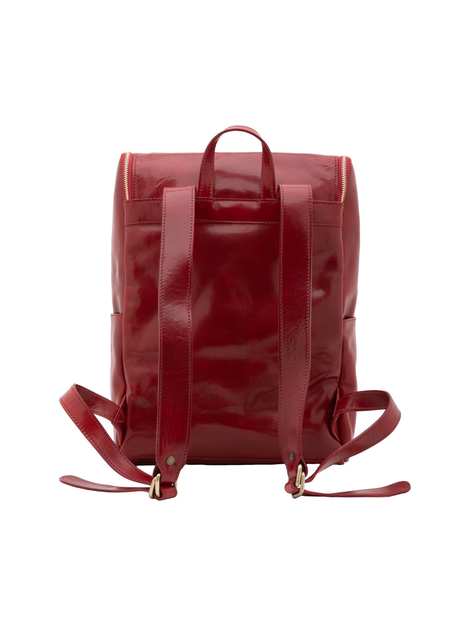 Shoulder Bag I Fratelli Women Genuine leather -Nero Rosso