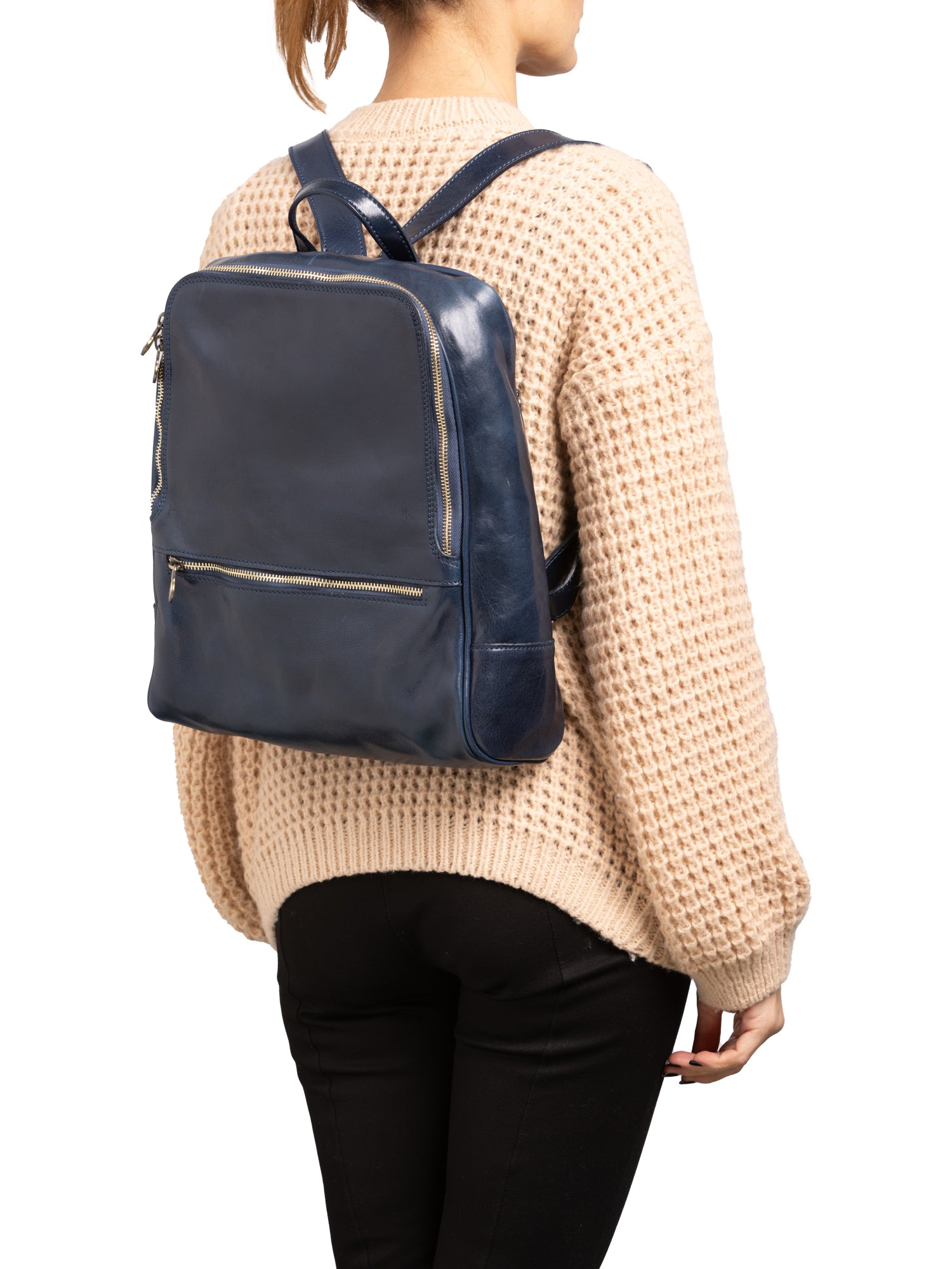 Shoulder Bag I Fratelli Women Genuine leather -Verde Blu