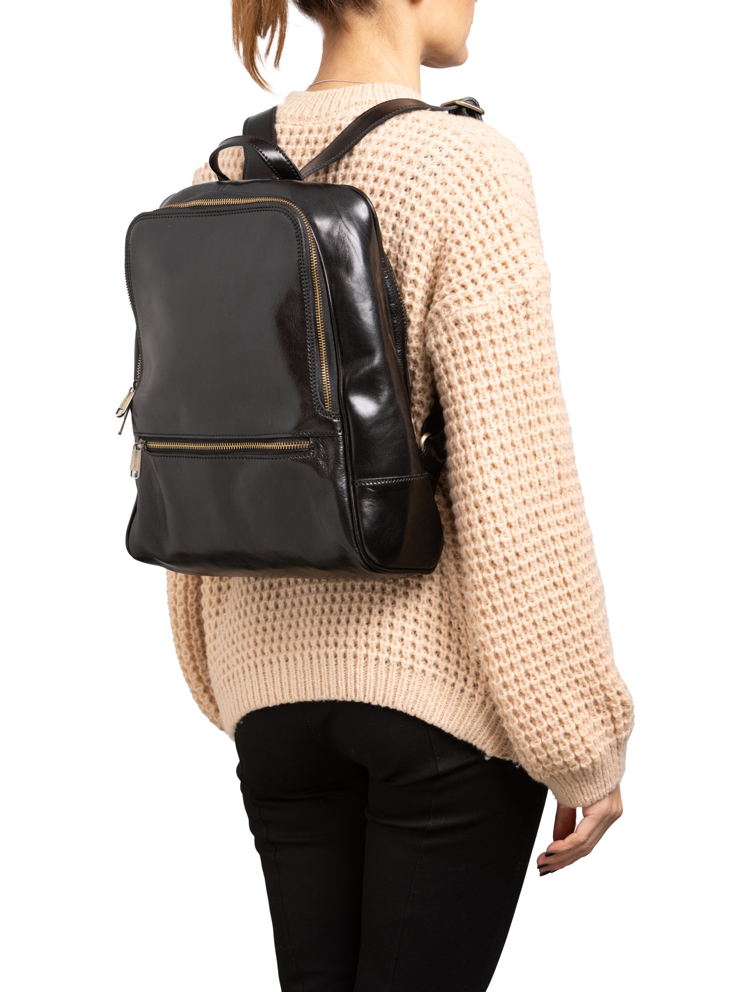 Shoulder Bag I Fratelli Women Genuine leather -Verde Nero