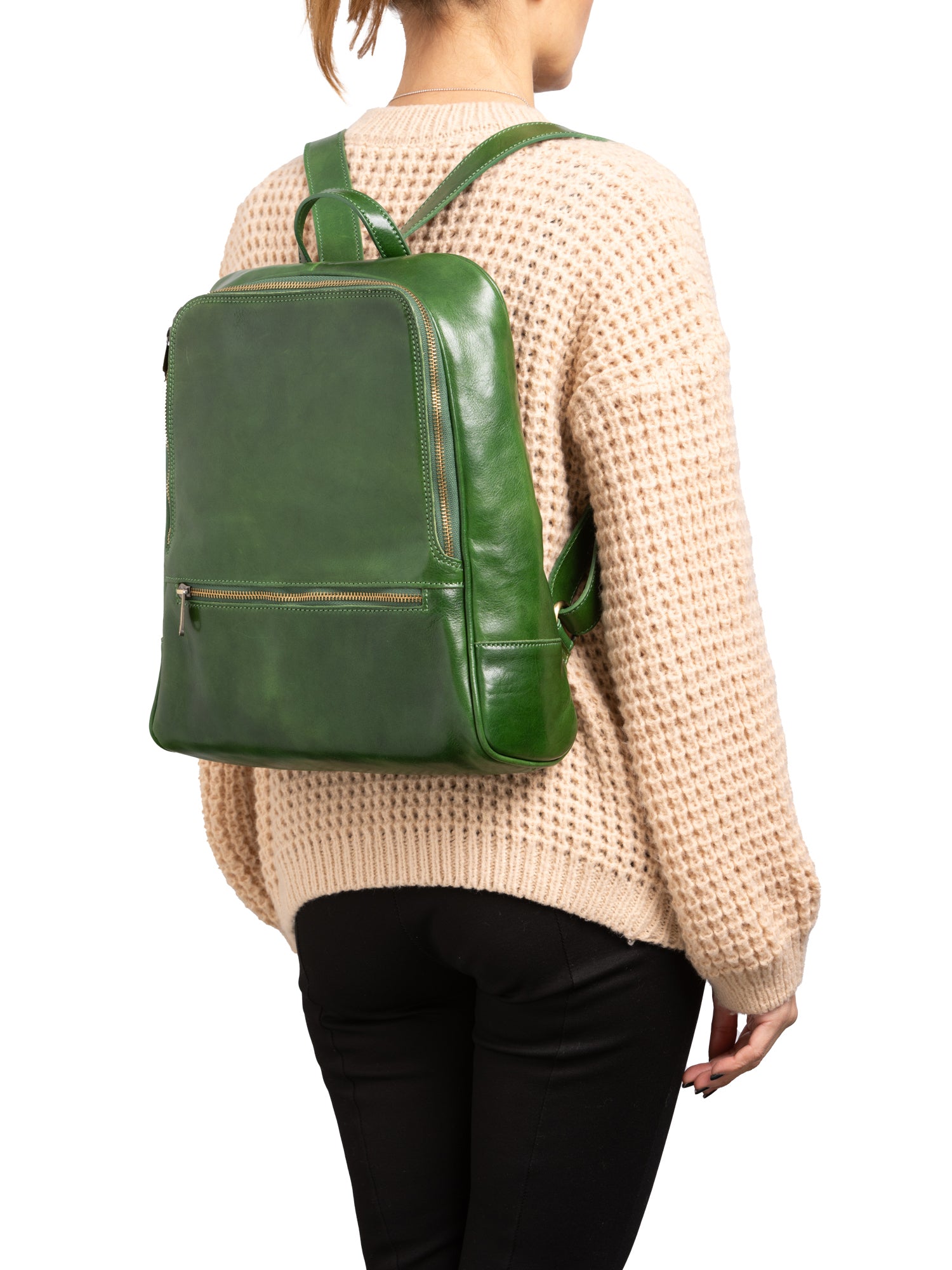 Shoulder Bag I Fratelli Women Genuine leather -Verde Verde