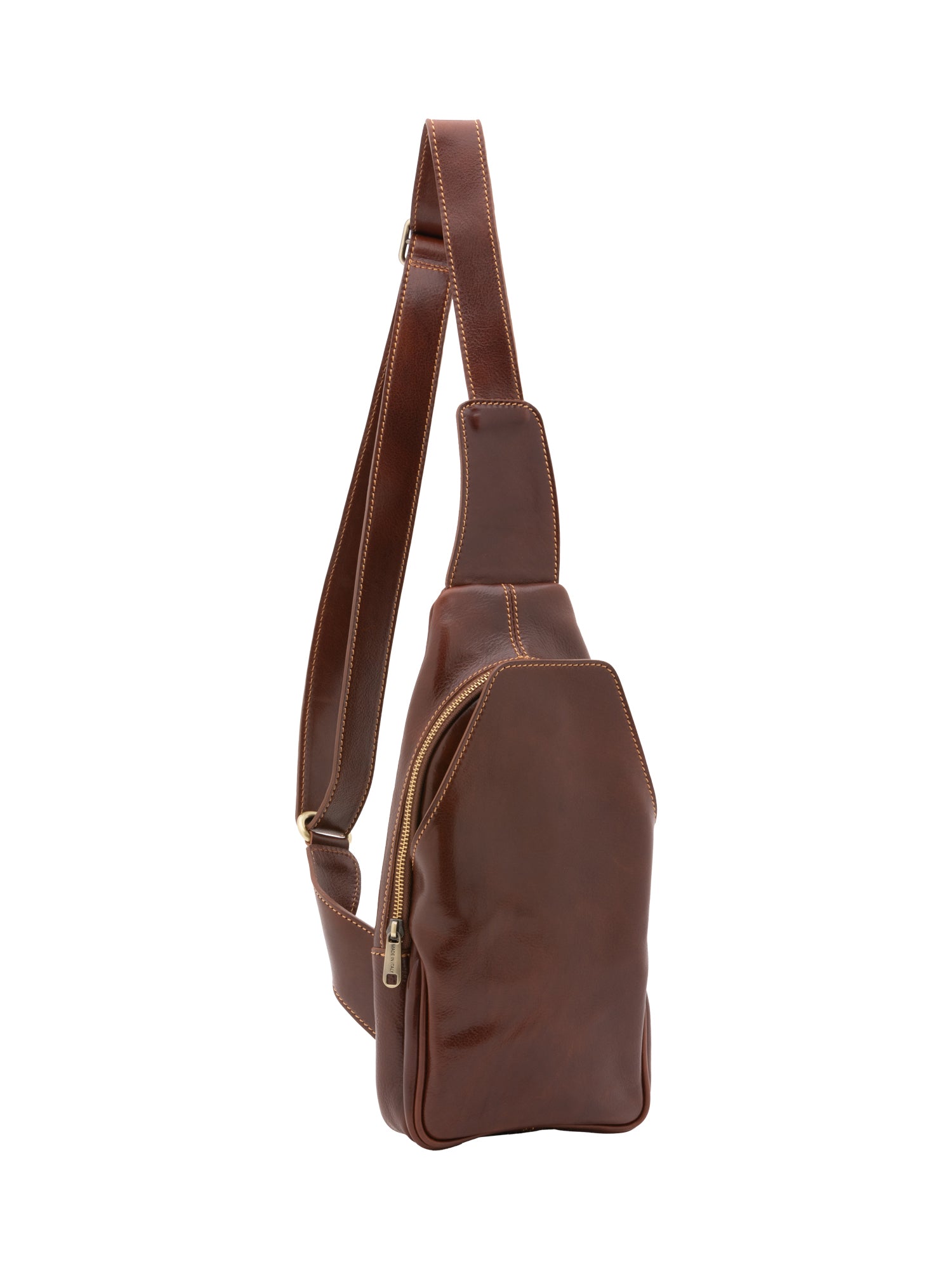 Belt bag I Fratelli Men Genuine leather -Verde Marrone