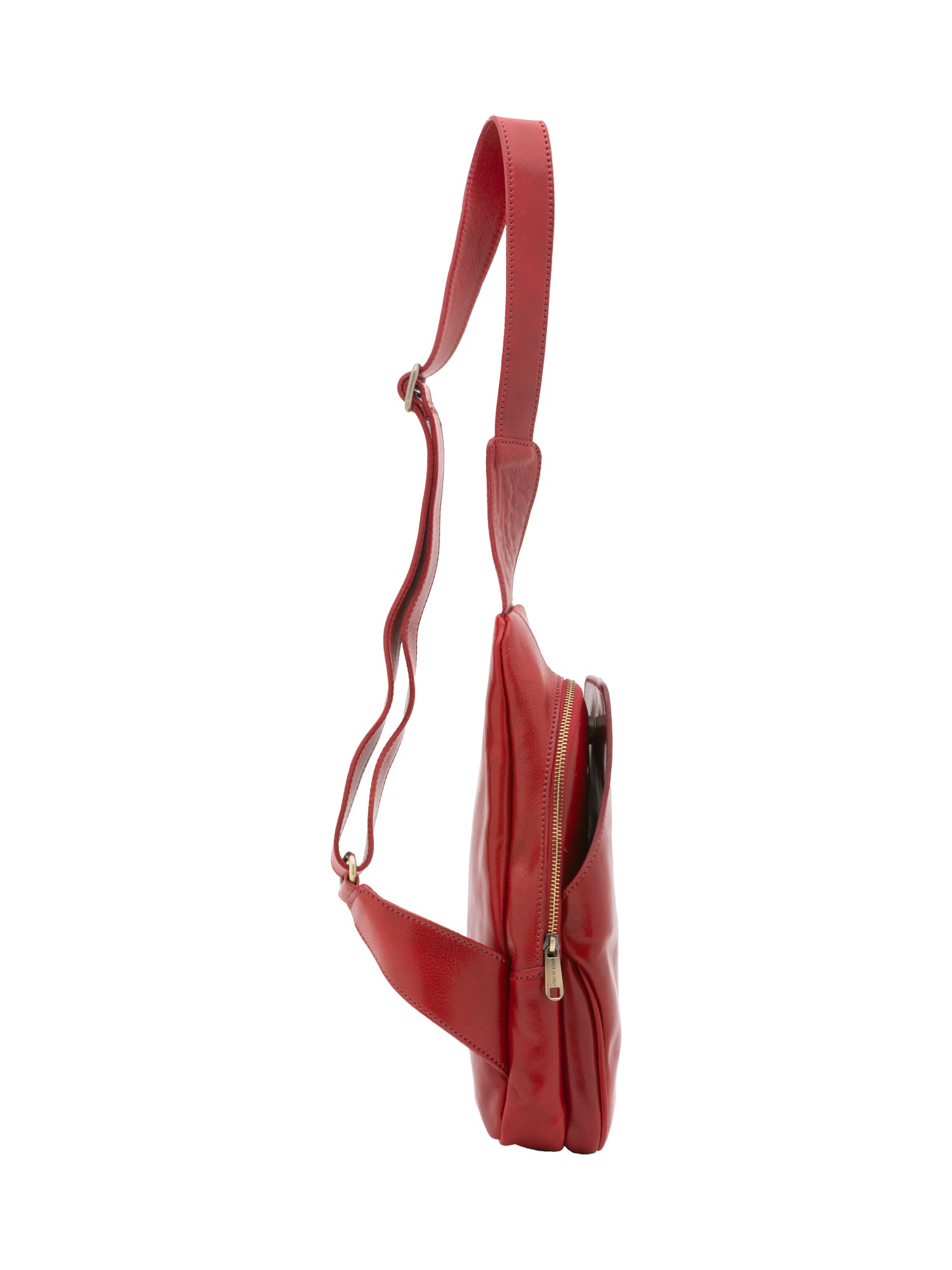 Belt bag I Fratelli Men Genuine leather -Verde Rosso