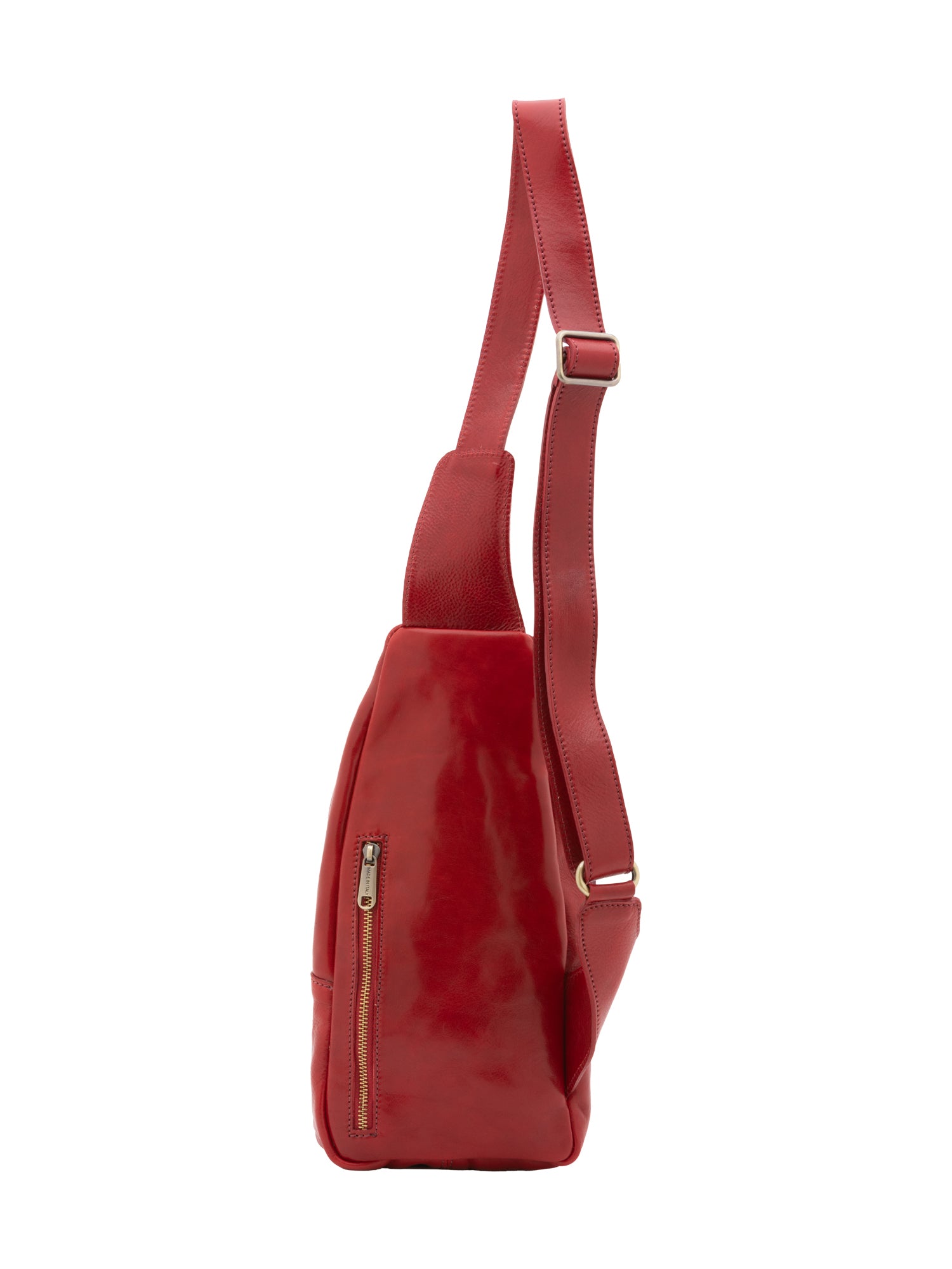 Belt bag I Fratelli Men Genuine leather -Verde Rosso