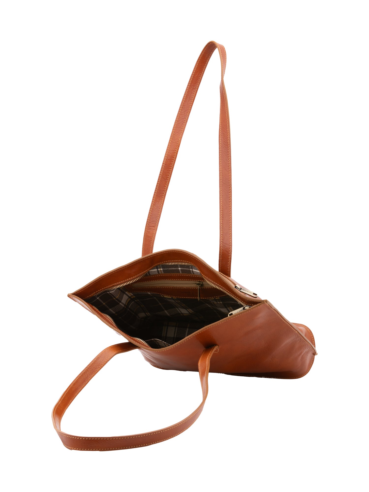 Shoulder Bag I Fratelli Women Genuine leather -Blu Cognac