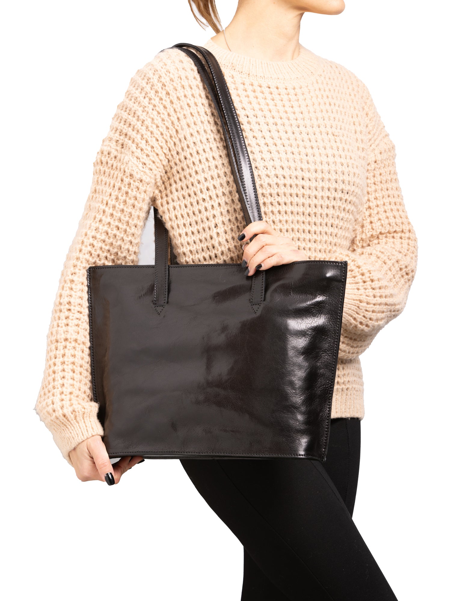 Shoulder Bag I Fratelli Women Genuine leather -Blu Nero