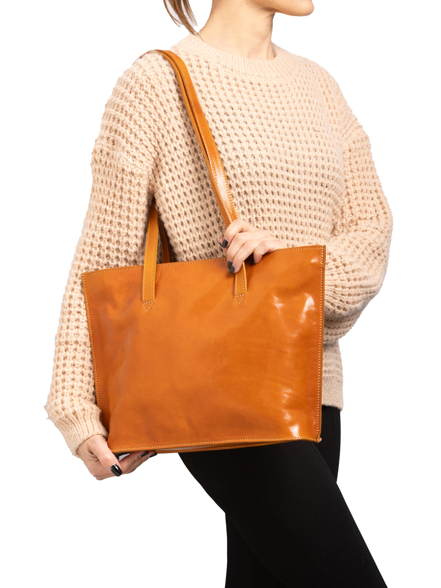 Shoulder Bag I Fratelli Women Genuine leather -Blu Senape