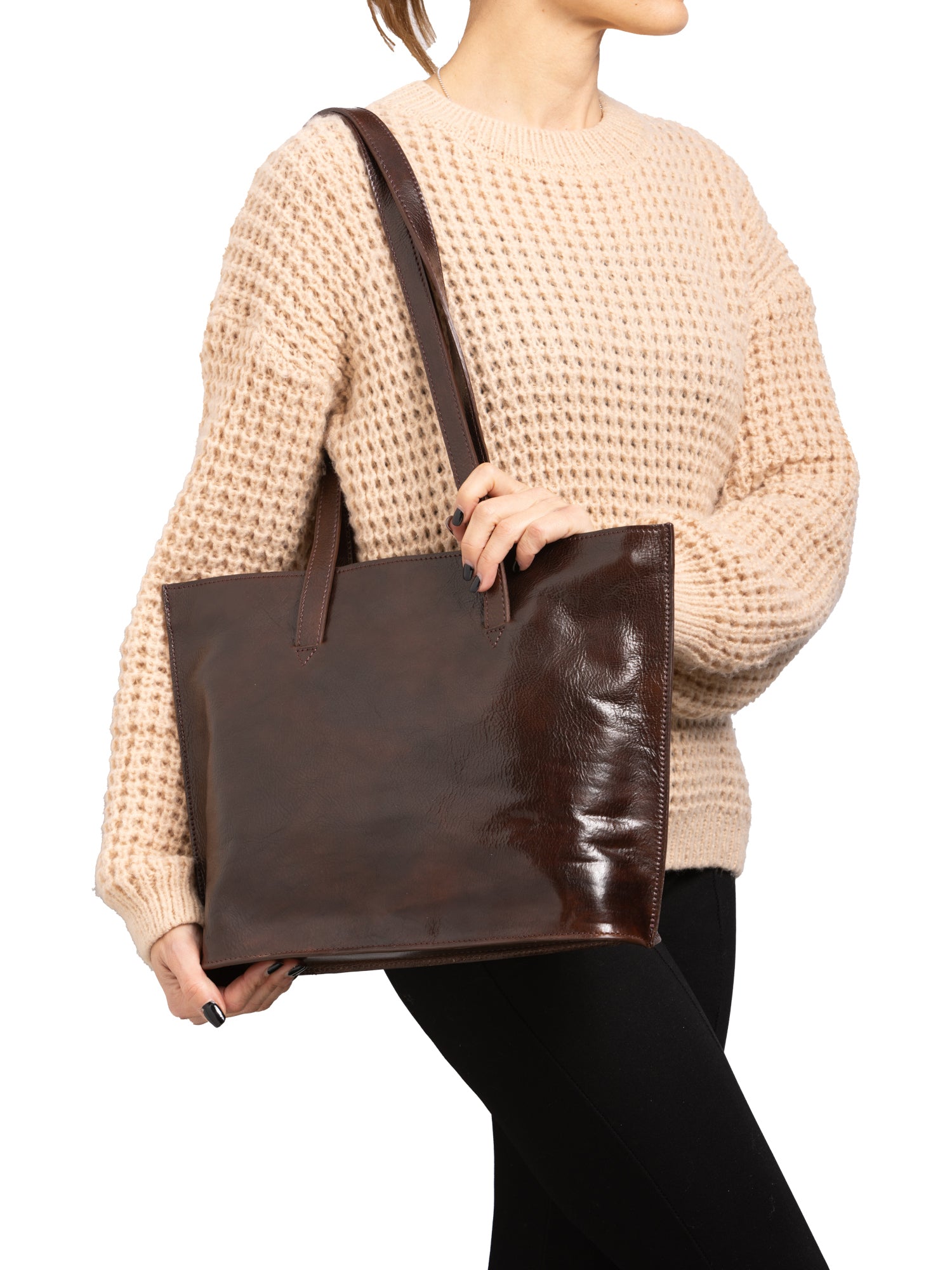 Shoulder Bag I Fratelli Women Genuine leather -Blu Testa di moro