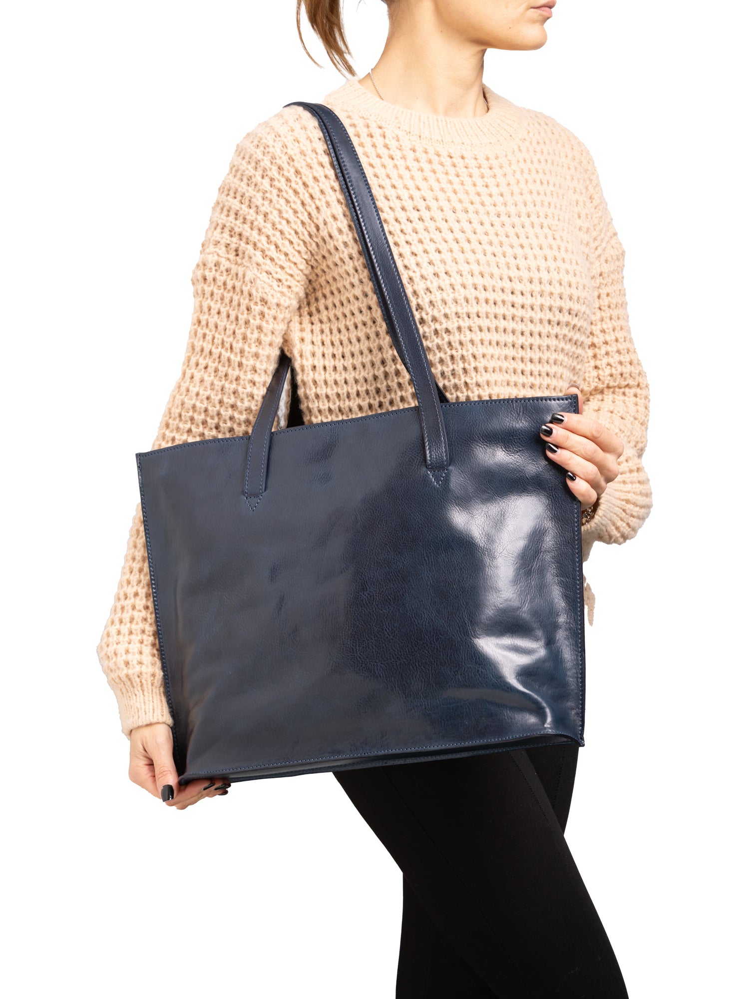 Shoulder Bag I Fratelli Women Genuine leather -Blu Blu