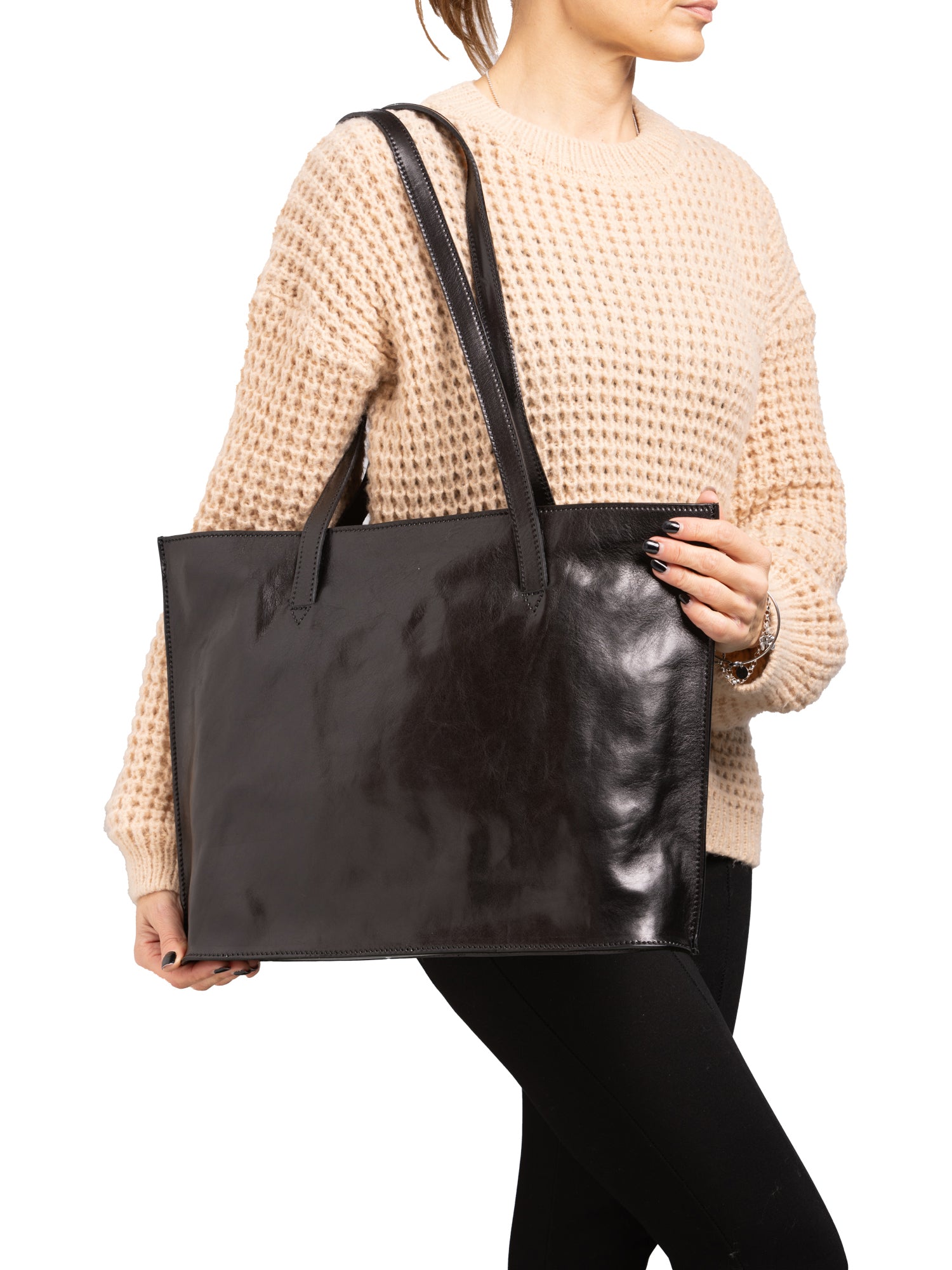 Shoulder Bag I Fratelli Women Genuine leather -Blu Nero