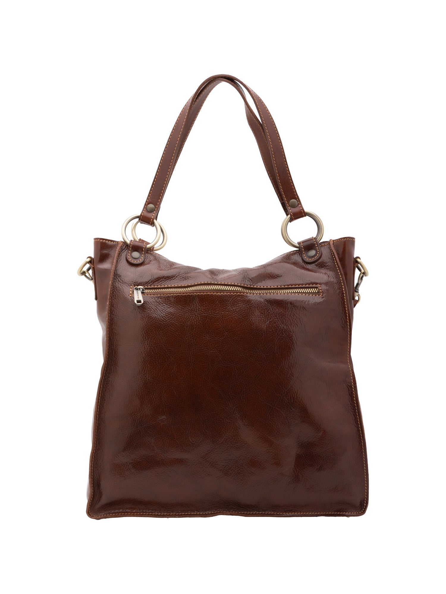 Shoulder Bag I Fratelli Women Genuine leather -Rosso Marrone