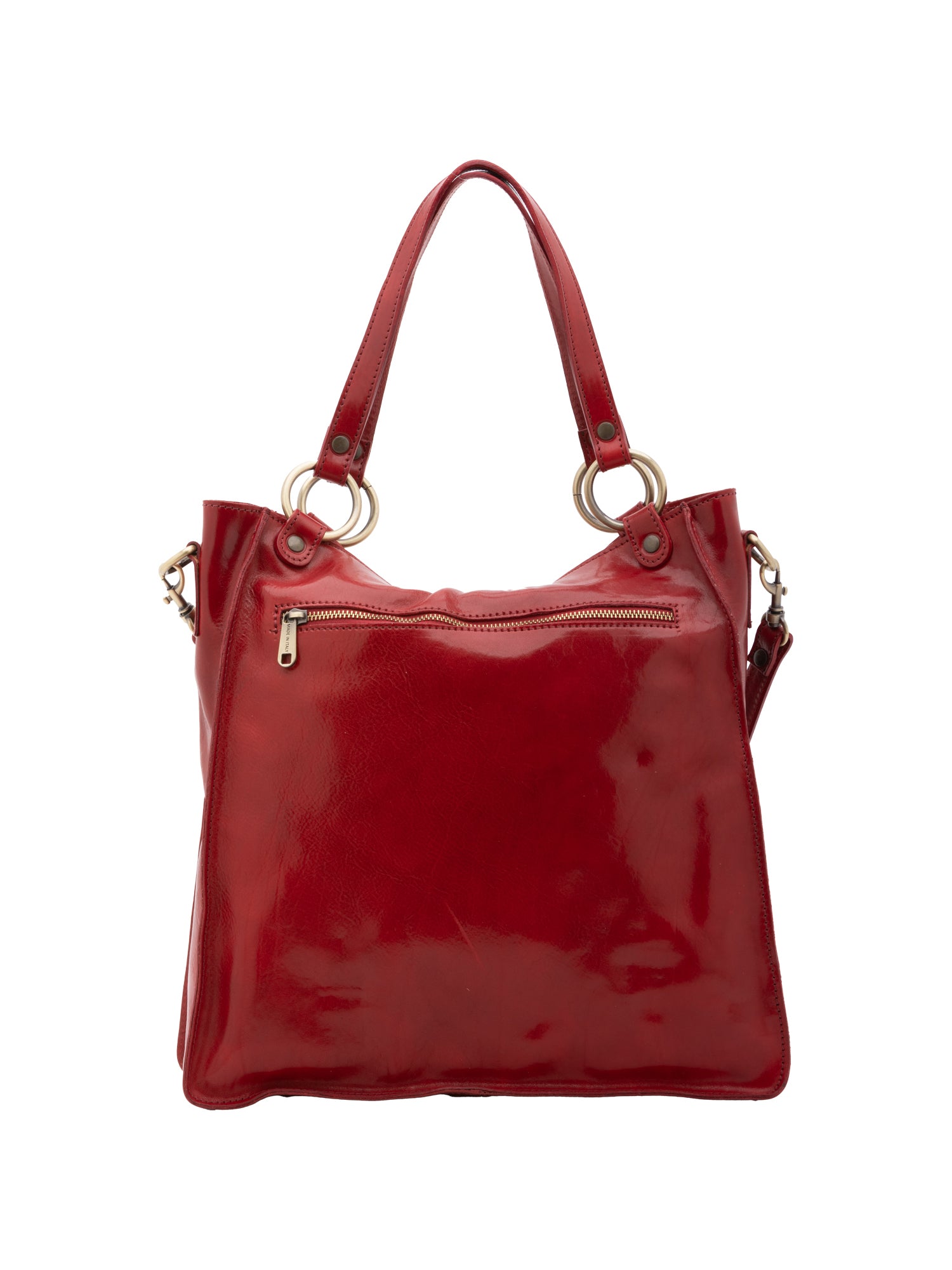 Shoulder Bag I Fratelli Women Genuine leather -Rosso Rosso