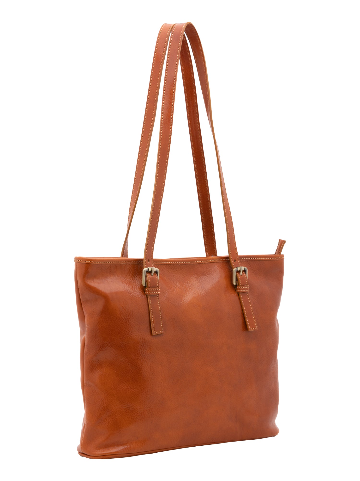 Shoulder Bag I Fratelli Women Genuine leather -Marrone Cognac