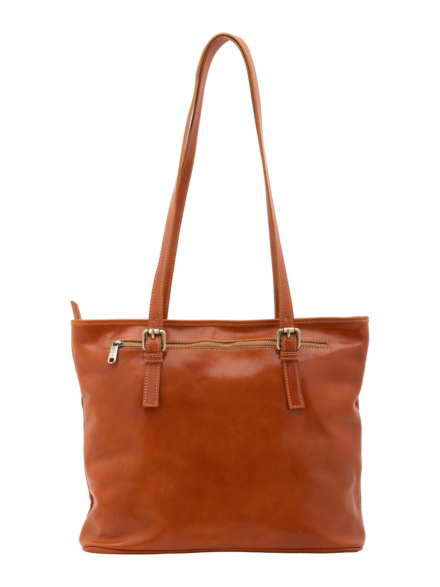 Shoulder Bag I Fratelli Women Genuine leather -Marrone Cognac