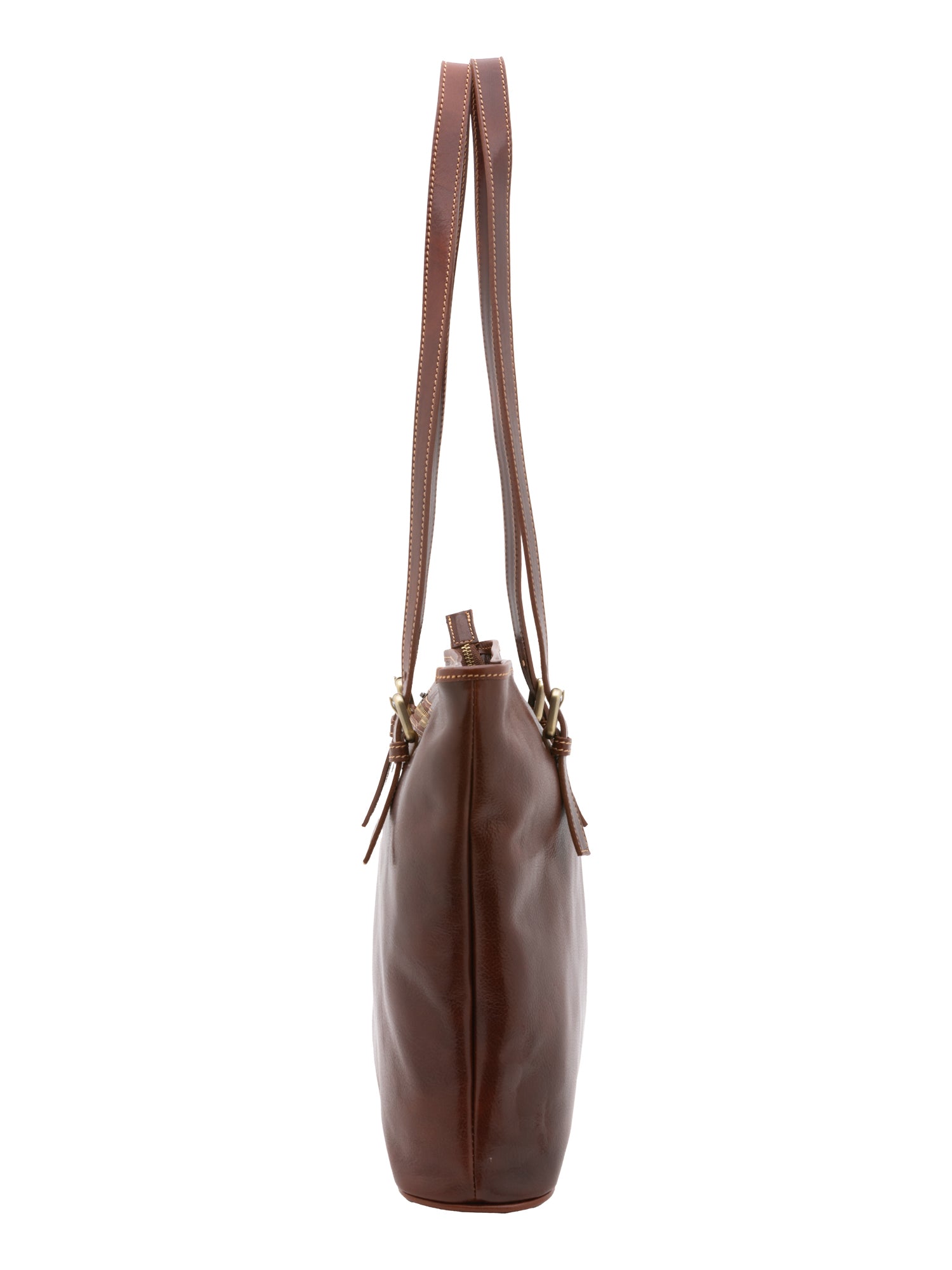 Shoulder Bag I Fratelli Women Genuine leather -Marrone Marrone
