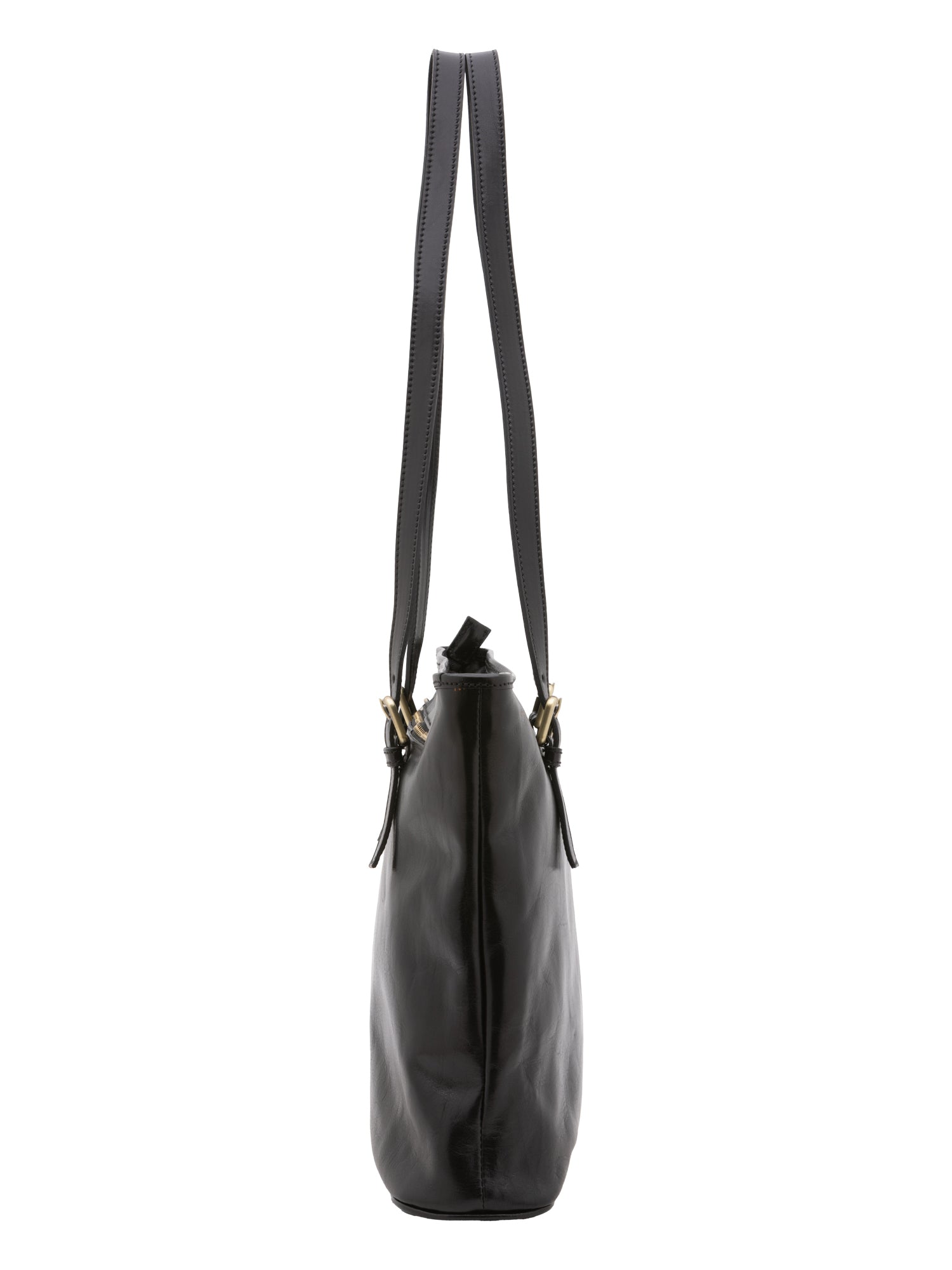 Shoulder Bag I Fratelli Women Genuine leather -Marrone Nero