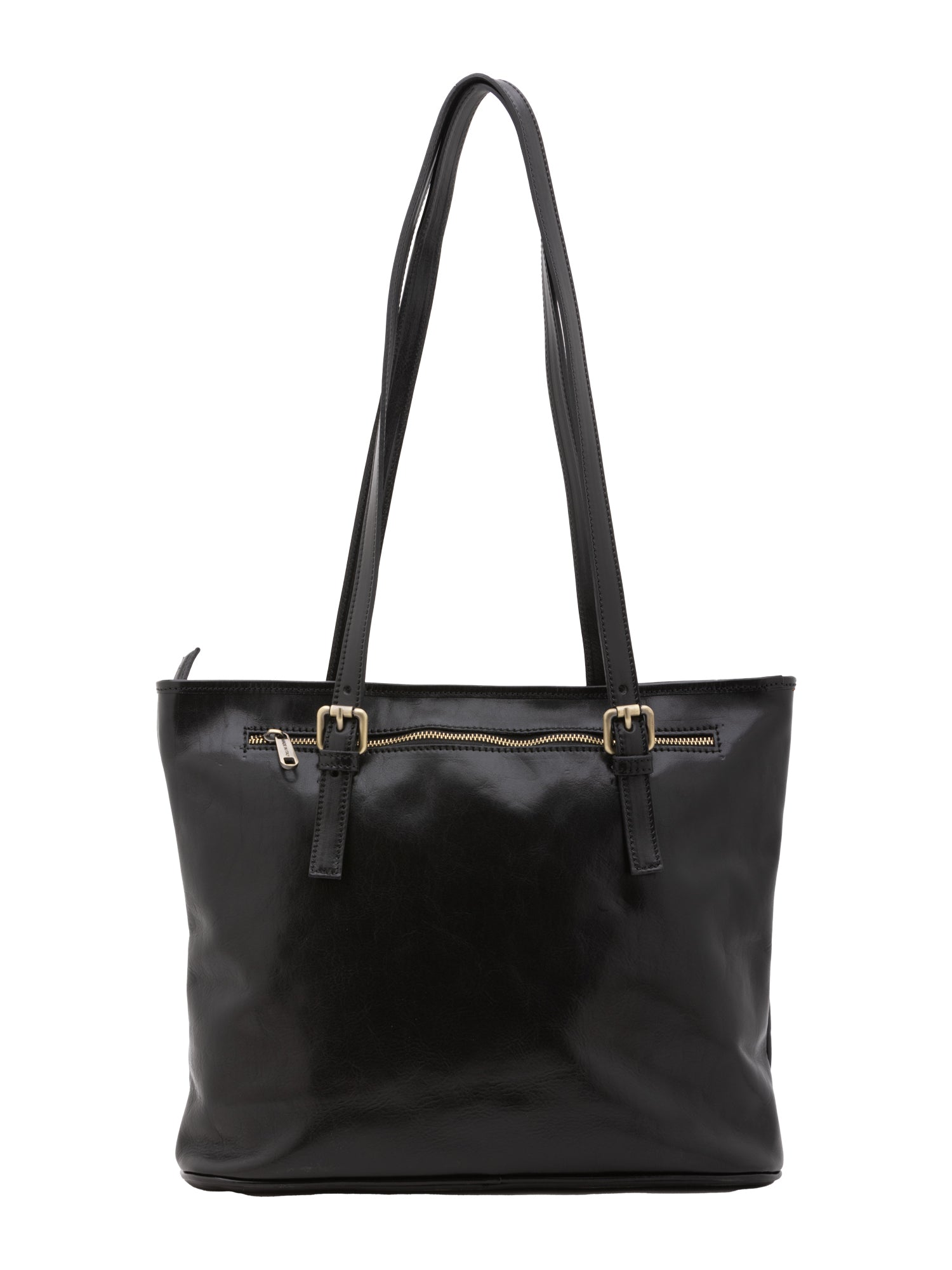 Shoulder Bag I Fratelli Women Genuine leather -Marrone Nero