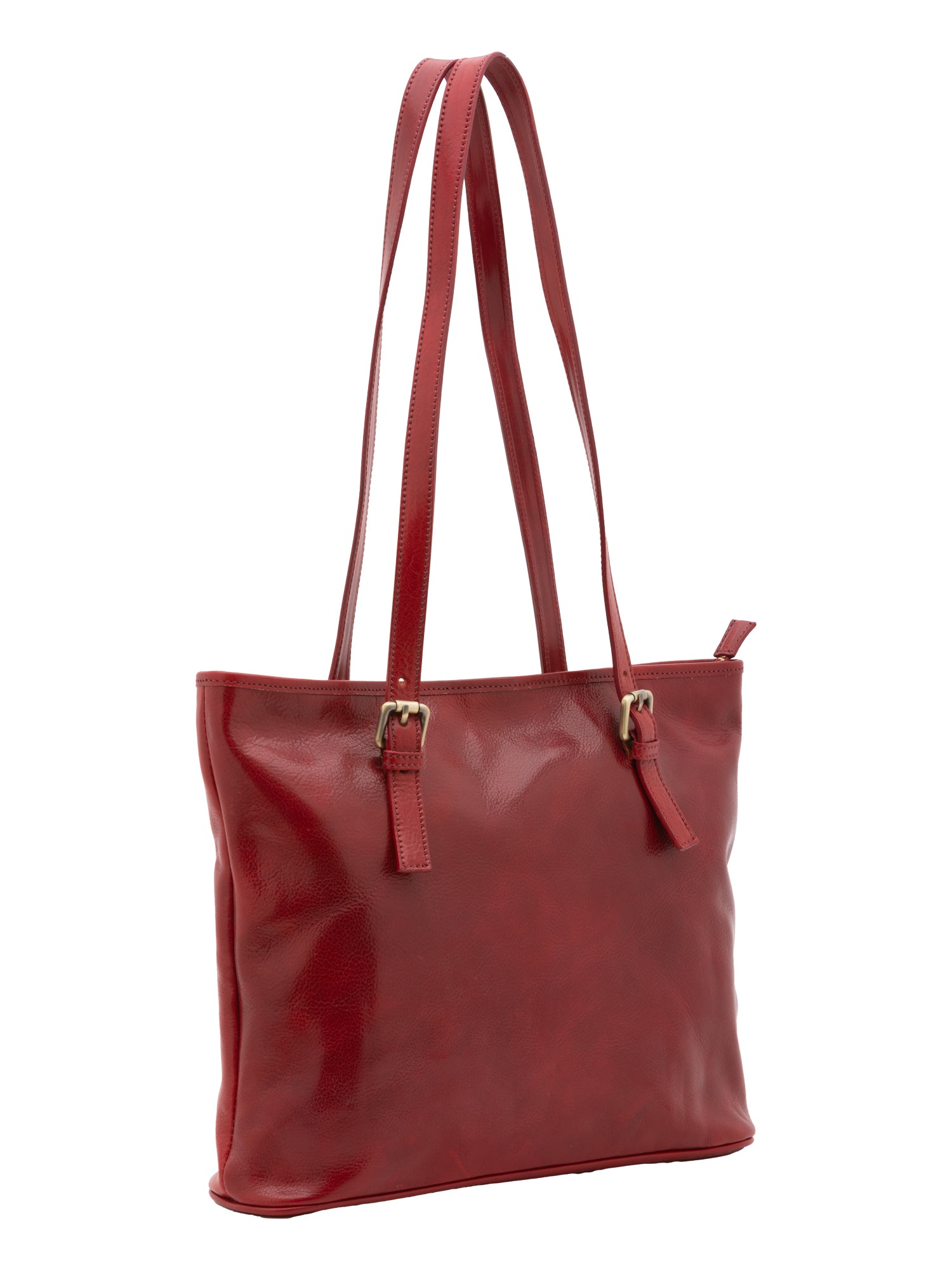 Shoulder Bag I Fratelli Women Genuine leather -Marrone Rosso