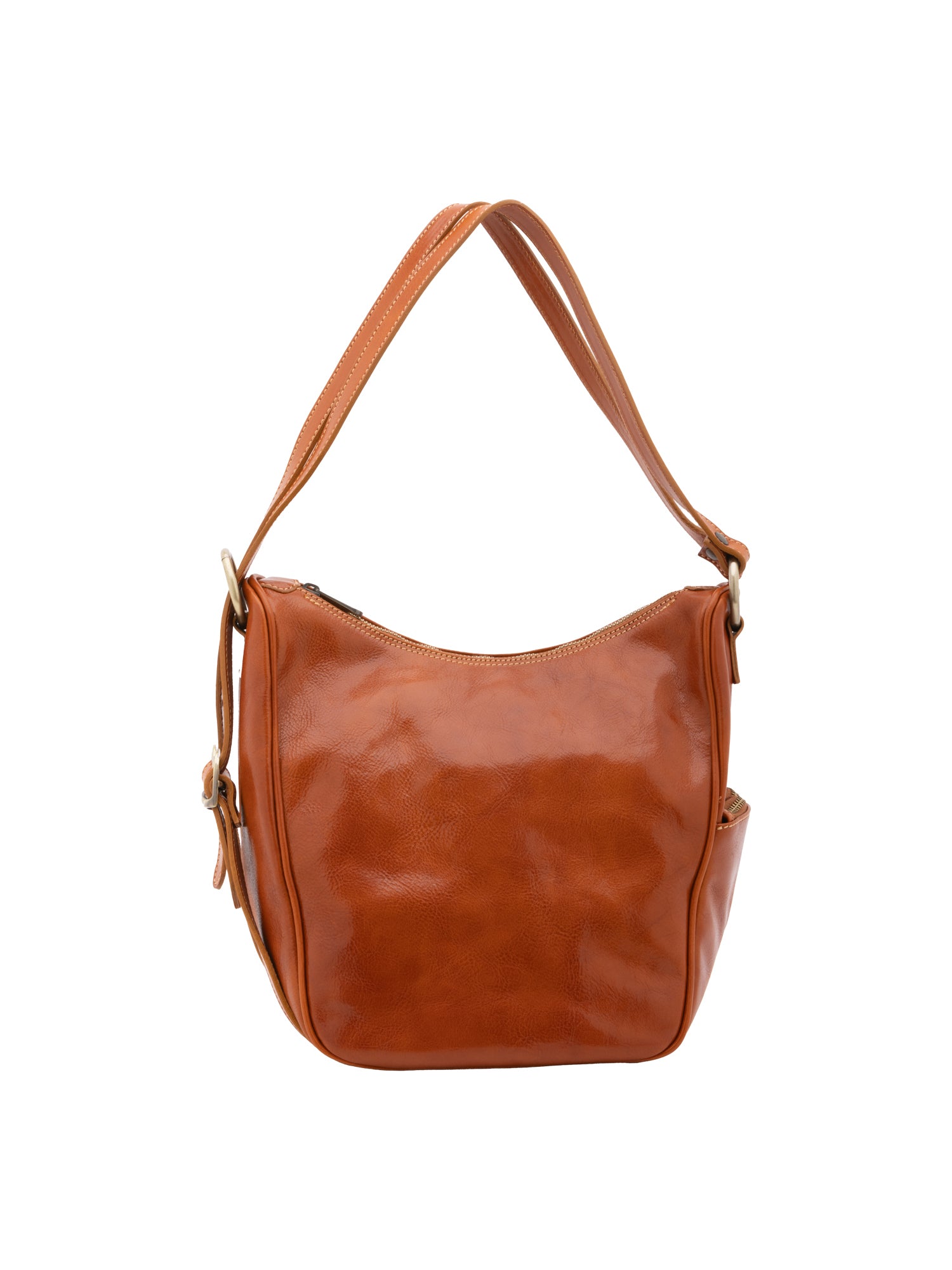 Shoulder Bag I Fratelli Women Genuine leather -Cognac Cognac