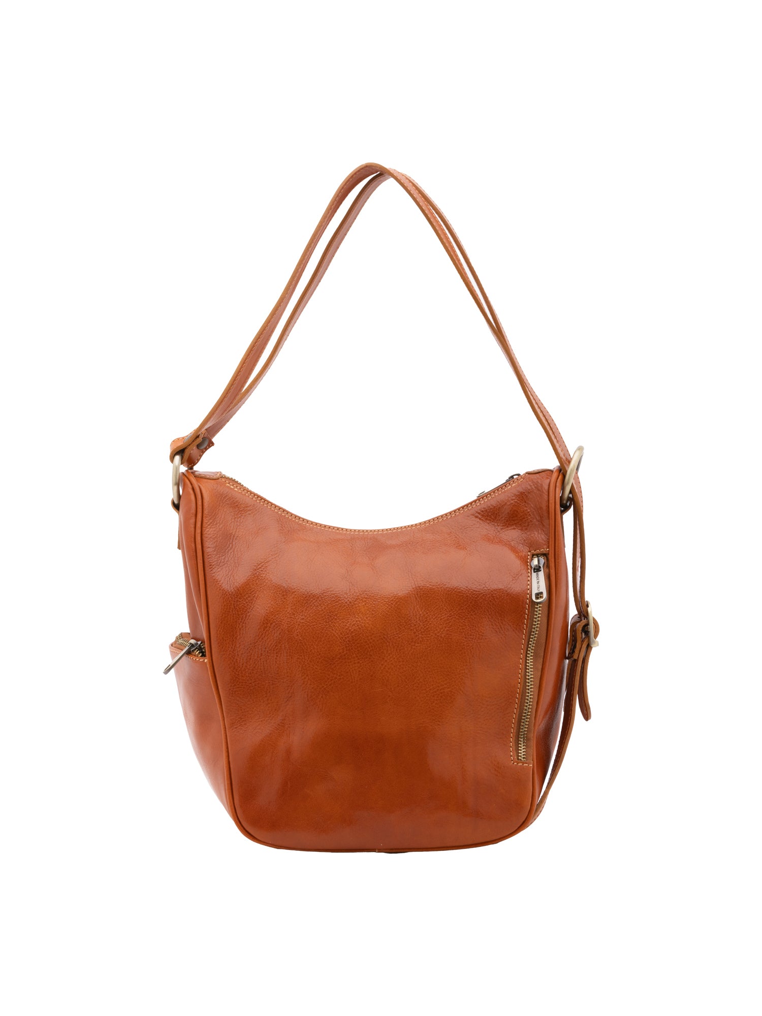 Shoulder Bag I Fratelli Women Genuine leather -Cognac Cognac