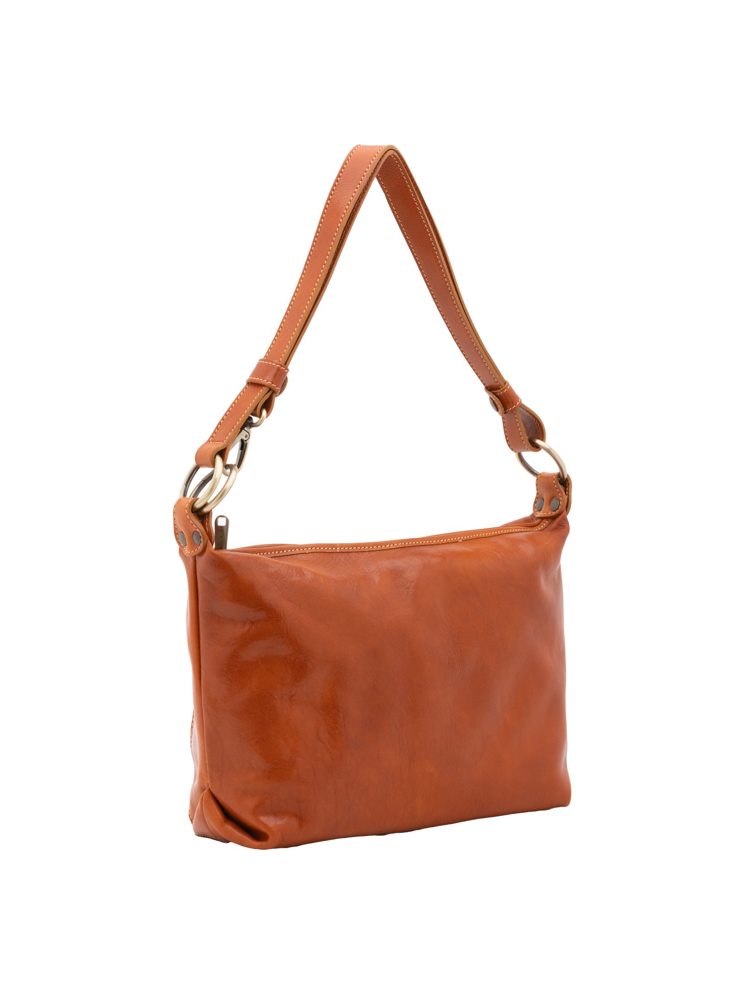 Shoulder Bag I Fratelli Women Genuine leather -Cognac Cognac