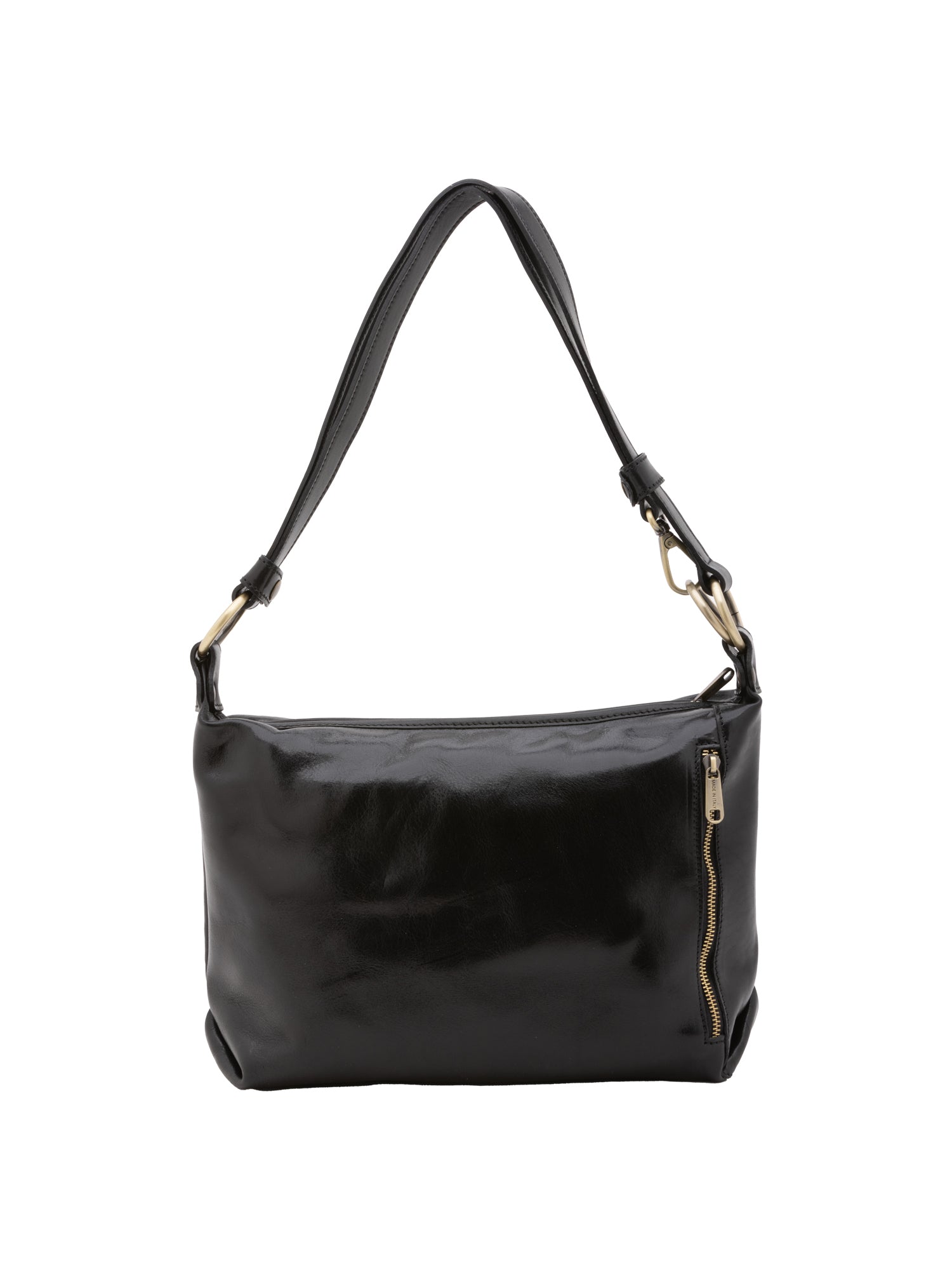 Shoulder Bag I Fratelli Women Genuine leather -Cognac Nero