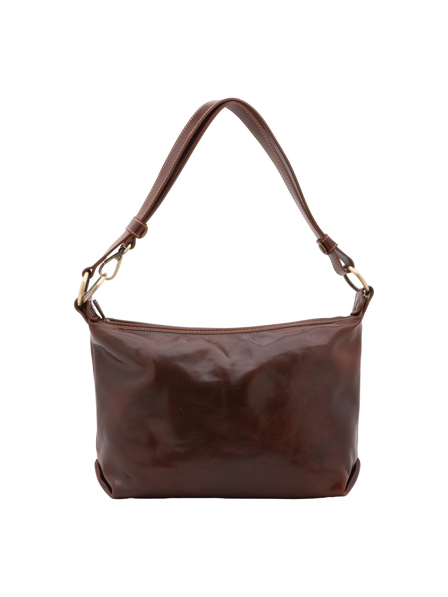 Shoulder Bag I Fratelli Women Genuine leather -Cognac Testa di moro