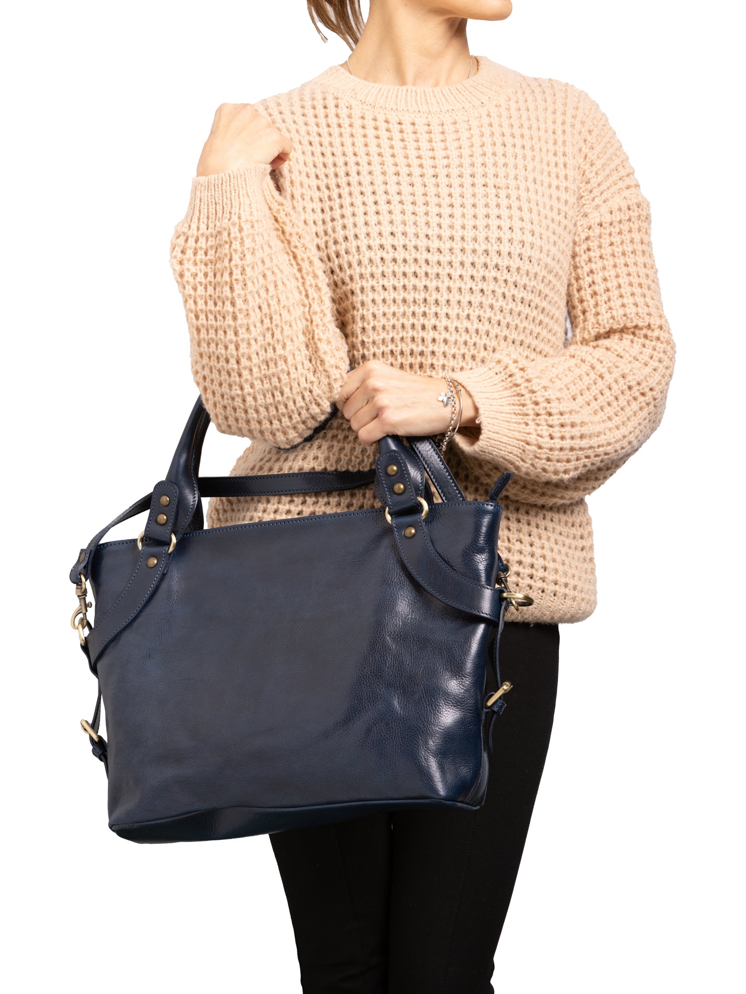 Handbag I Fratelli Women Genuine leather -Rosso Blu