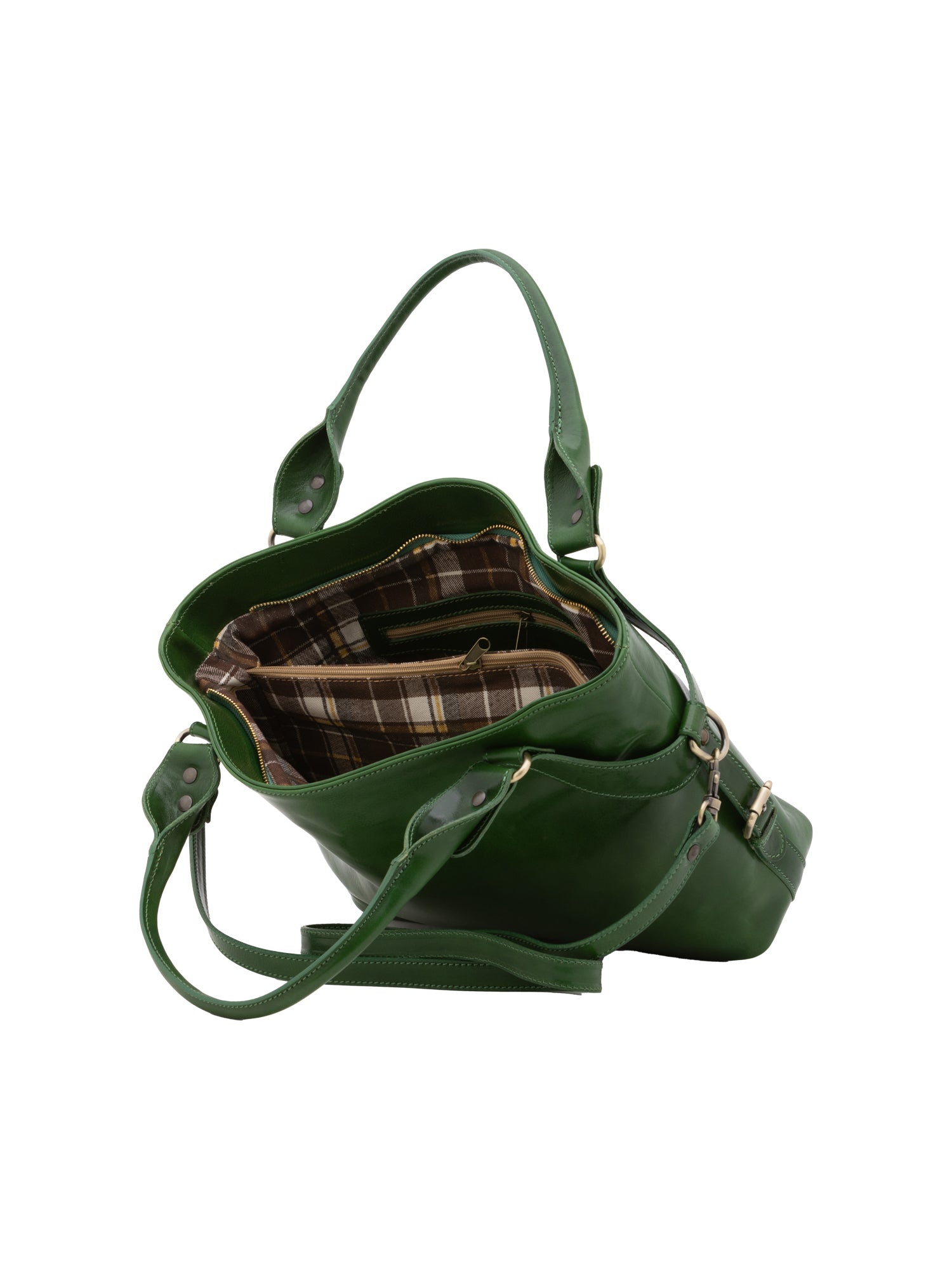 Handbag I Fratelli Women Genuine leather -Rosso Verde