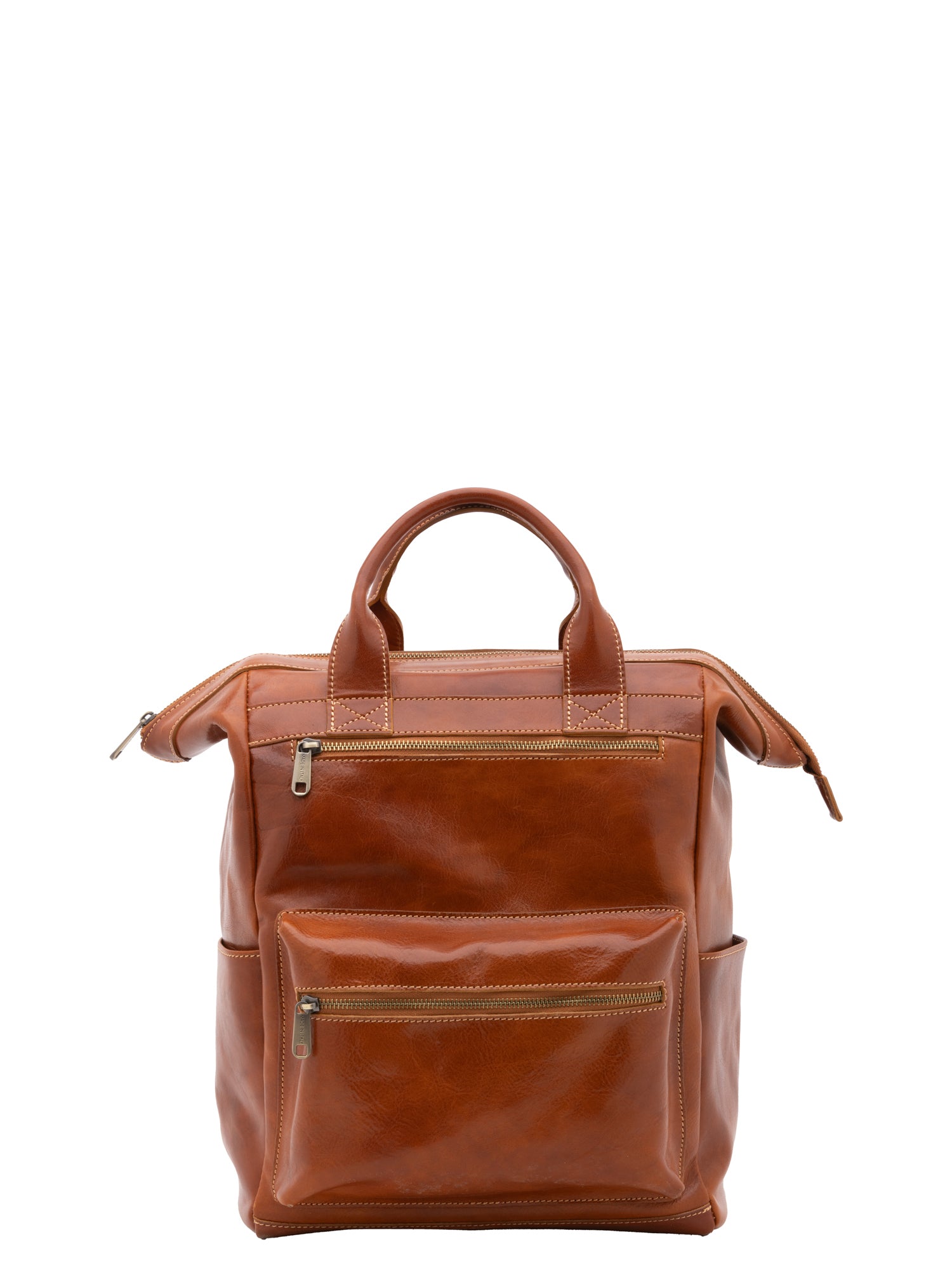 Crossbody bag I Fratelli Men Genuine leather -Cognac Cognac